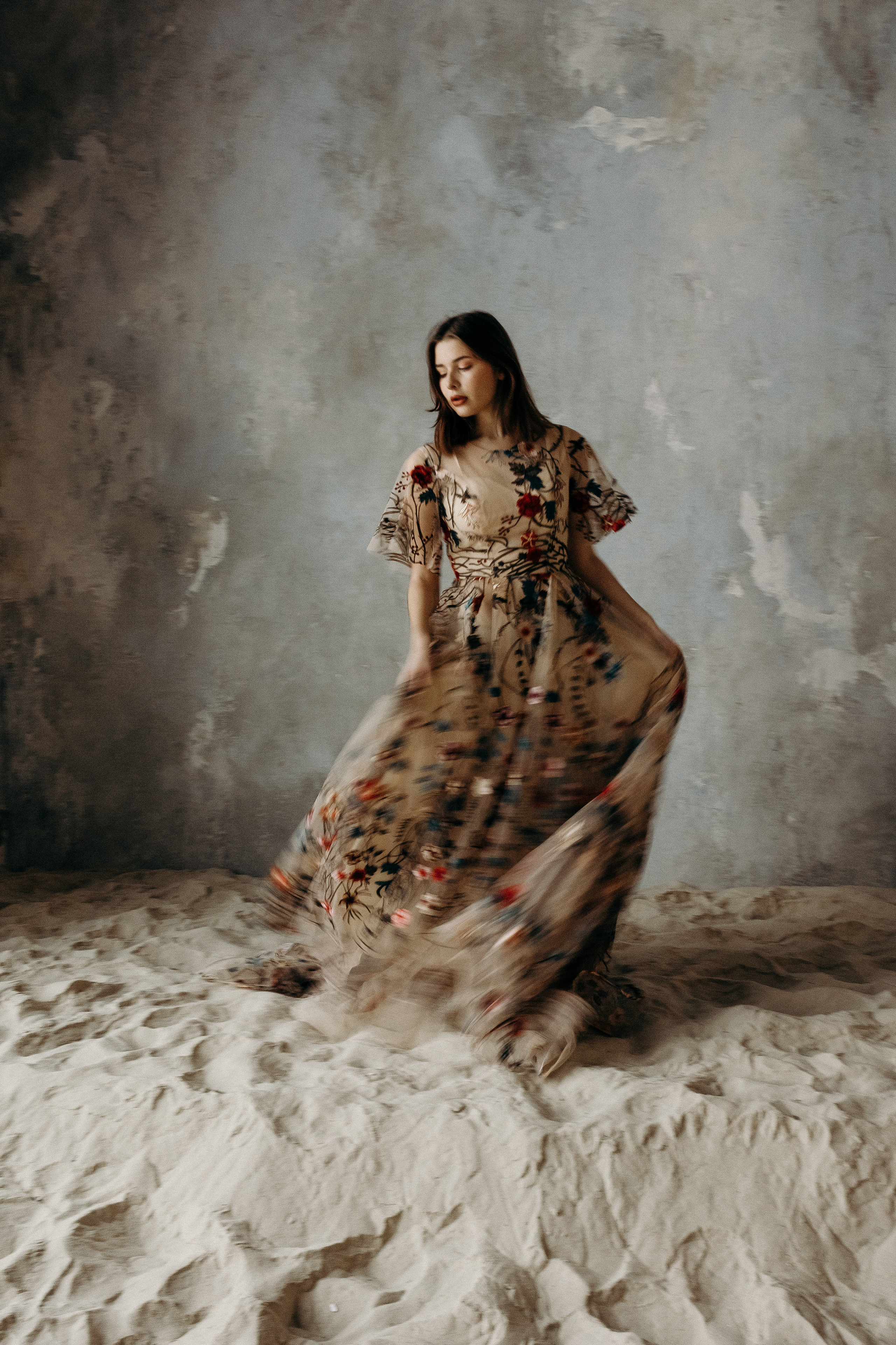 Съёмка в зале Песок. Семейный фотограф в Москве и Московской области Донкова Екатерина