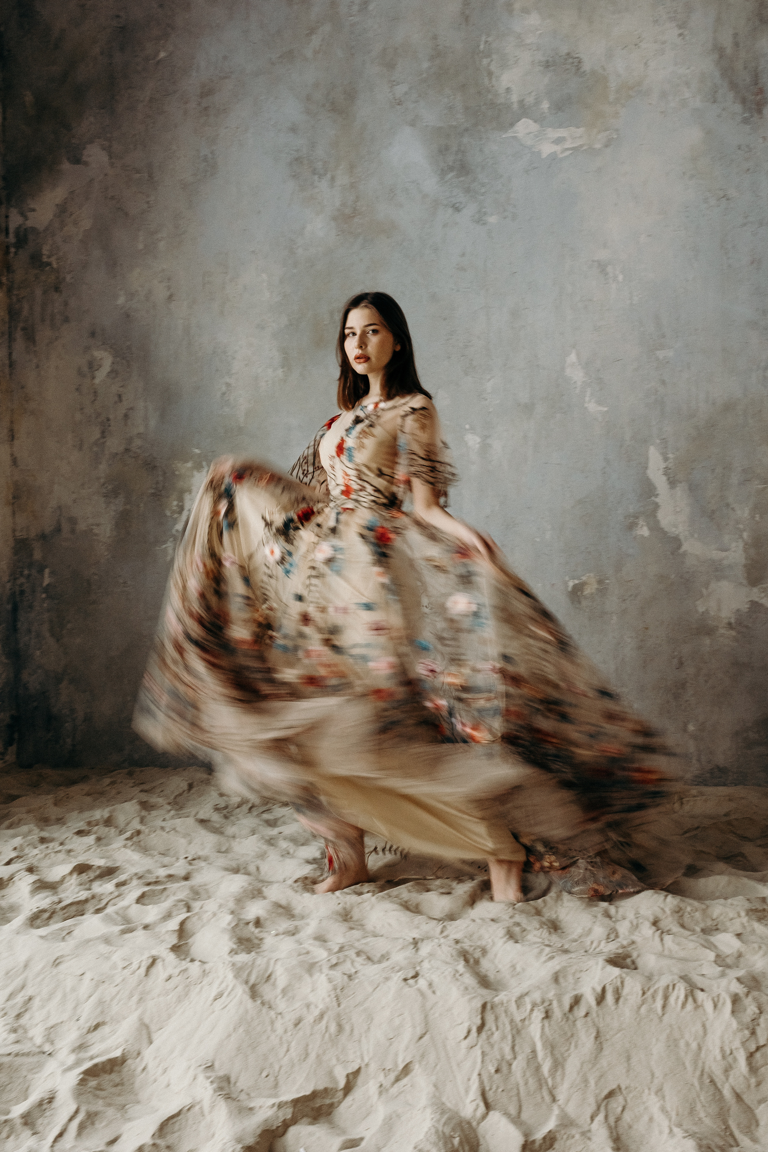 Съёмка в зале Песок. Семейный фотограф в Москве и Московской области Донкова Екатерина