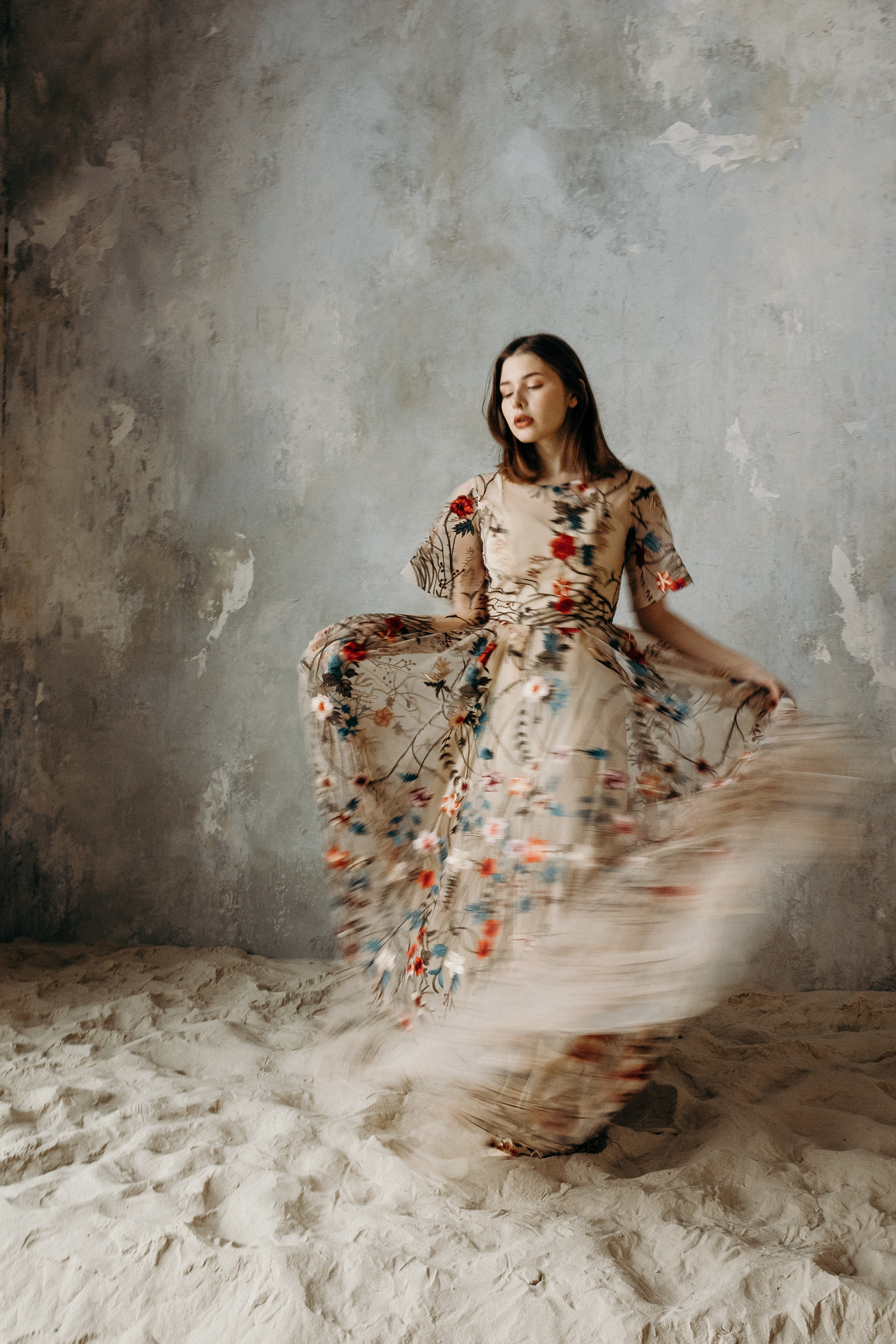 Съёмка в зале Песок. Семейный фотограф в Москве и Московской области Донкова Екатерина