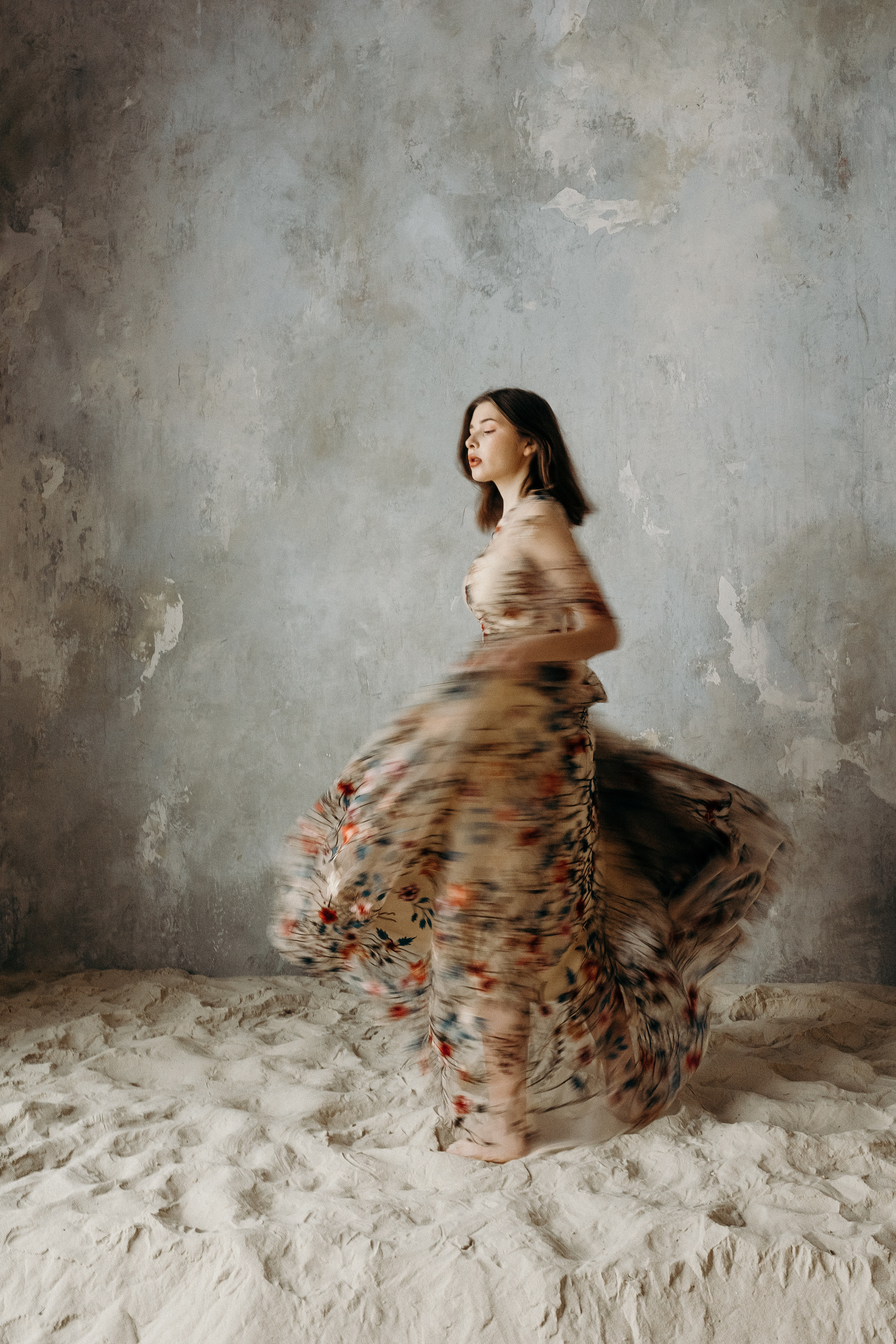 Съёмка в зале Песок. Семейный фотограф в Москве и Московской области Донкова Екатерина