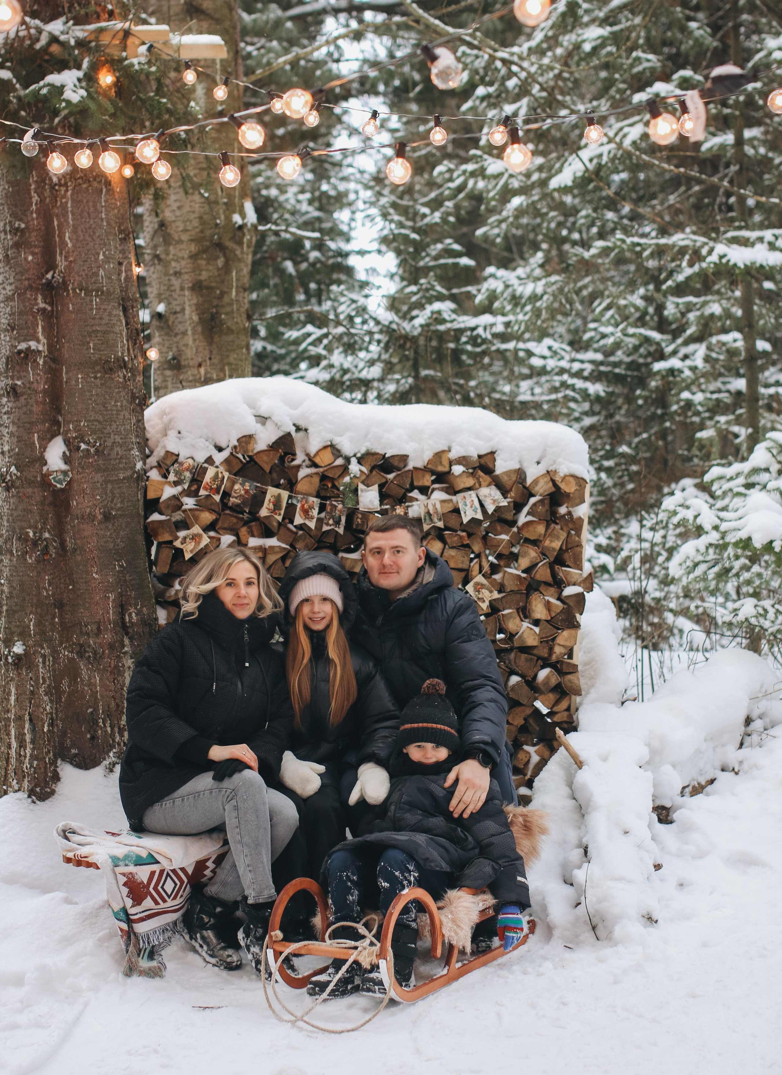 Лес зима. Семейный фотограф в Кемерово Мария Дорожко
