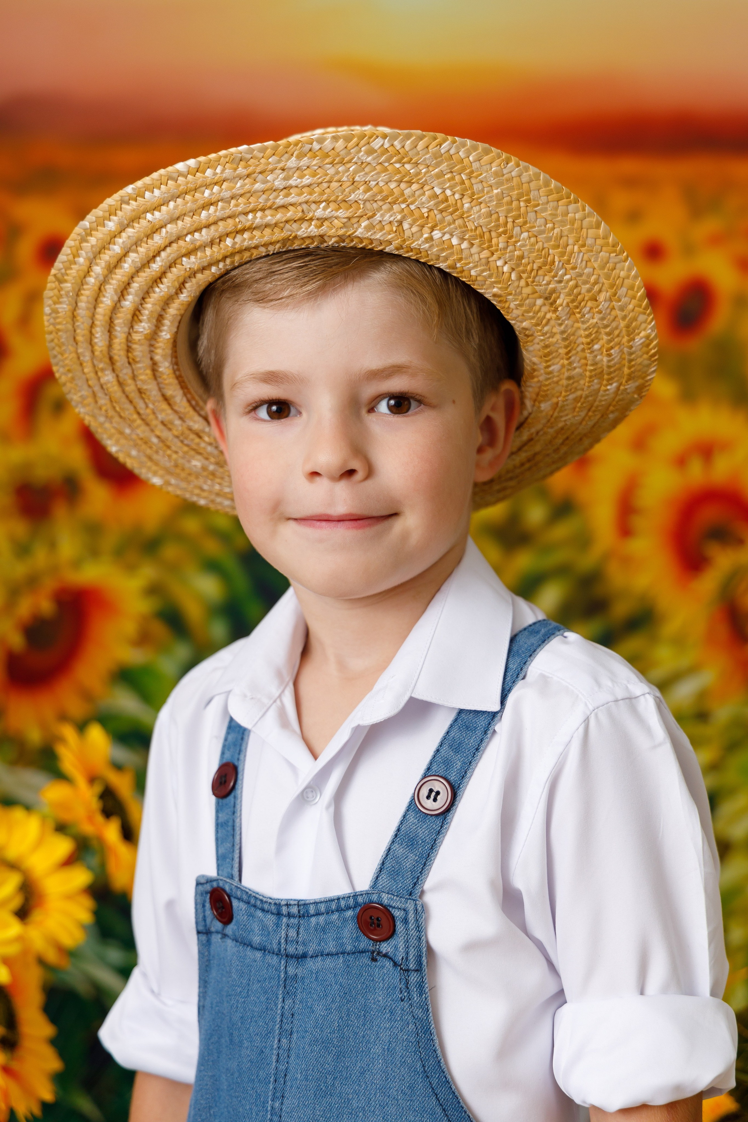 Подсолнухи. Детская фотостудия Москва