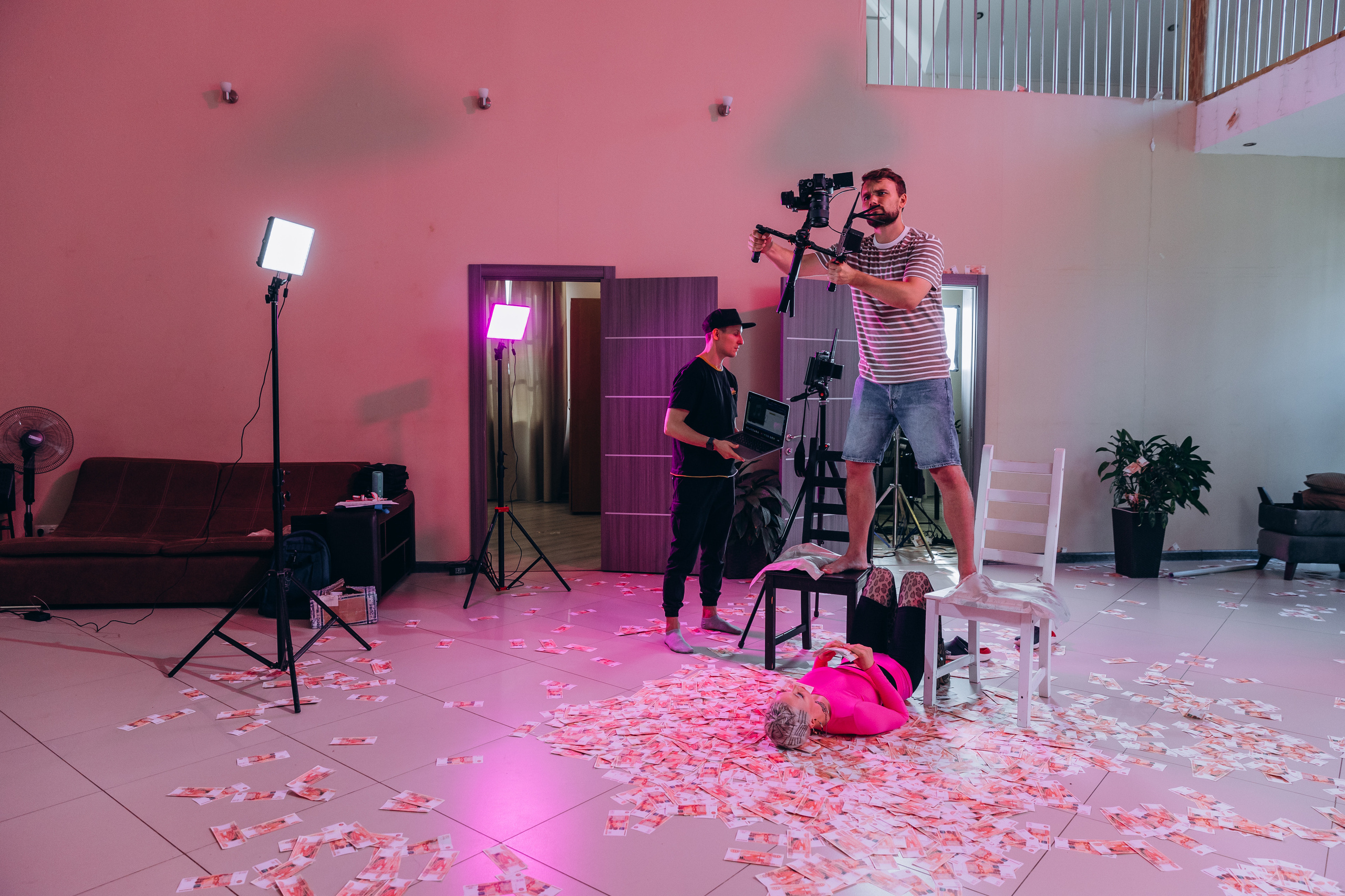 Съемка клипа. Фотограф Виктория Дунаевская в Санкт Петербурге