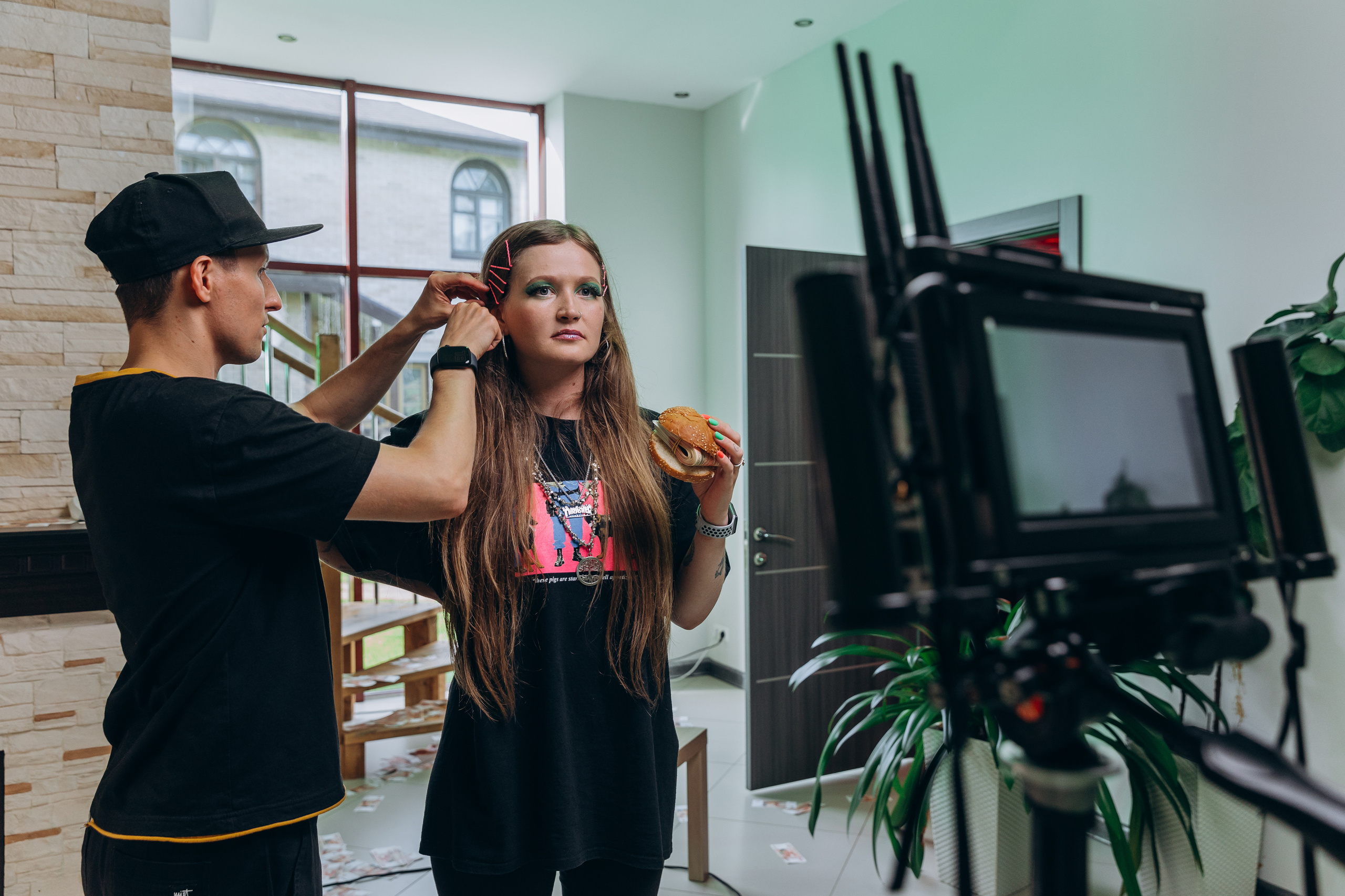 Съемка клипа. Фотограф Виктория Дунаевская в Санкт Петербурге