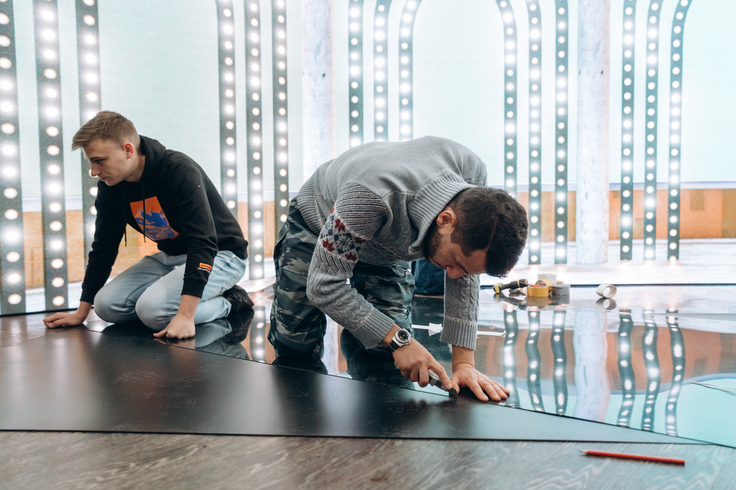 Съемка новогоднего шоу. Фотограф Виктория Дунаевская в Санкт Петербурге