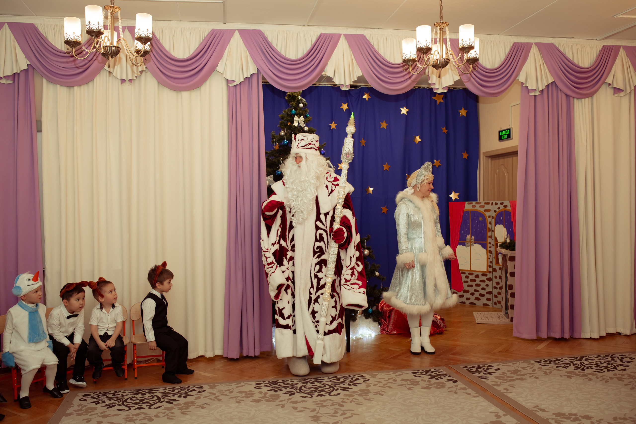 Новогодний утренник в детском саду. Семейный и детский фотограф в Москве Дорогова Екатерина