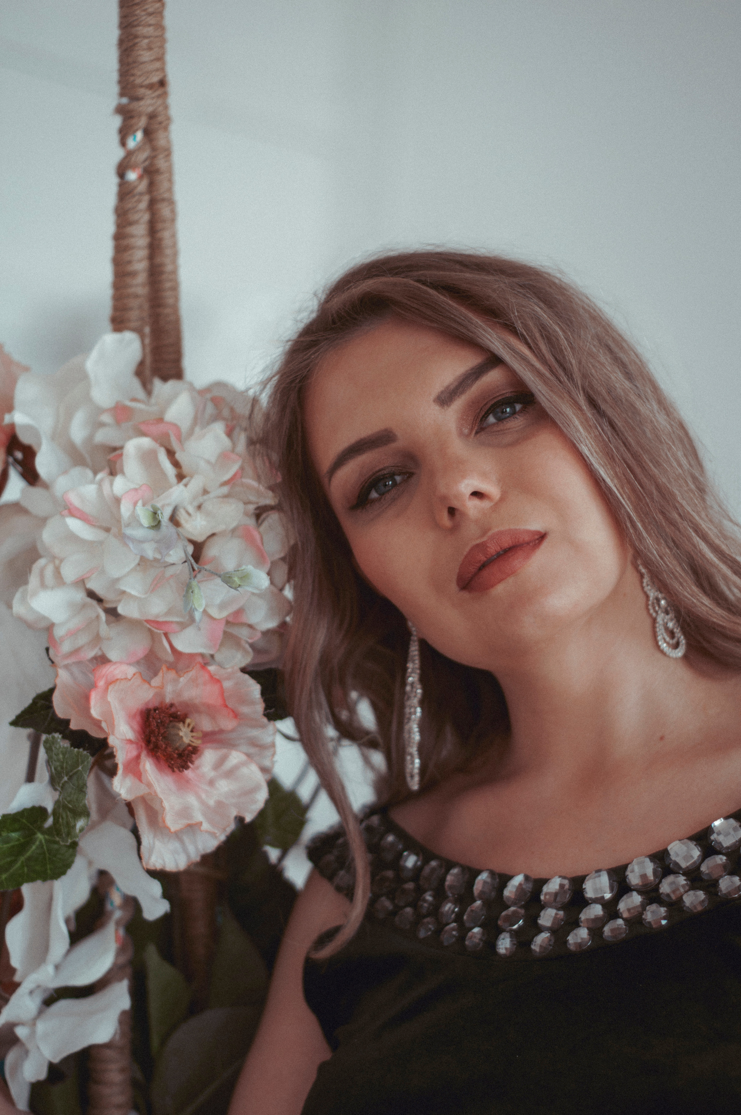 Женский портрет в фотостудии