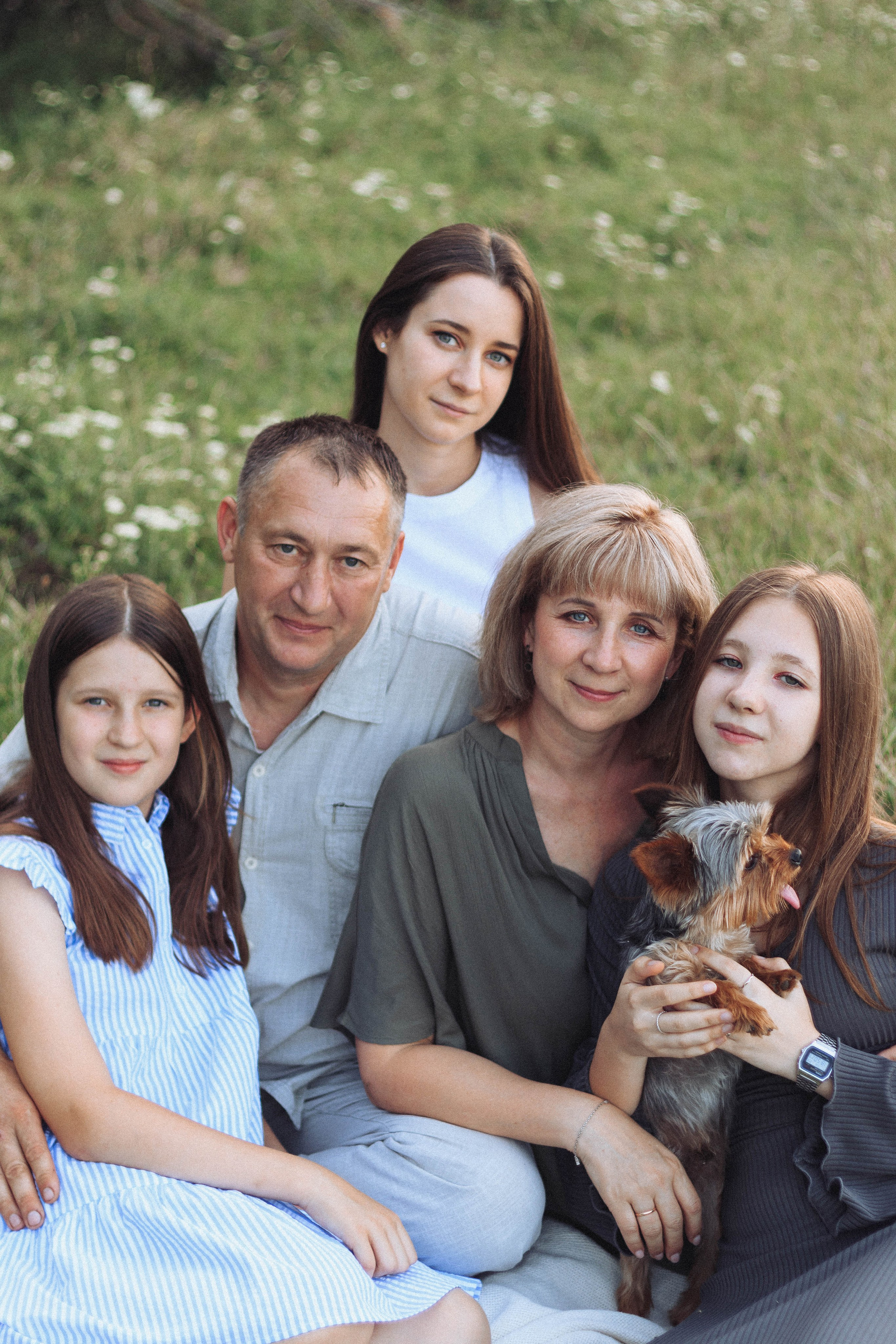 Дмитрий и Наталья с дочками. Фотограф в Краснодаре Ксения Мархинина