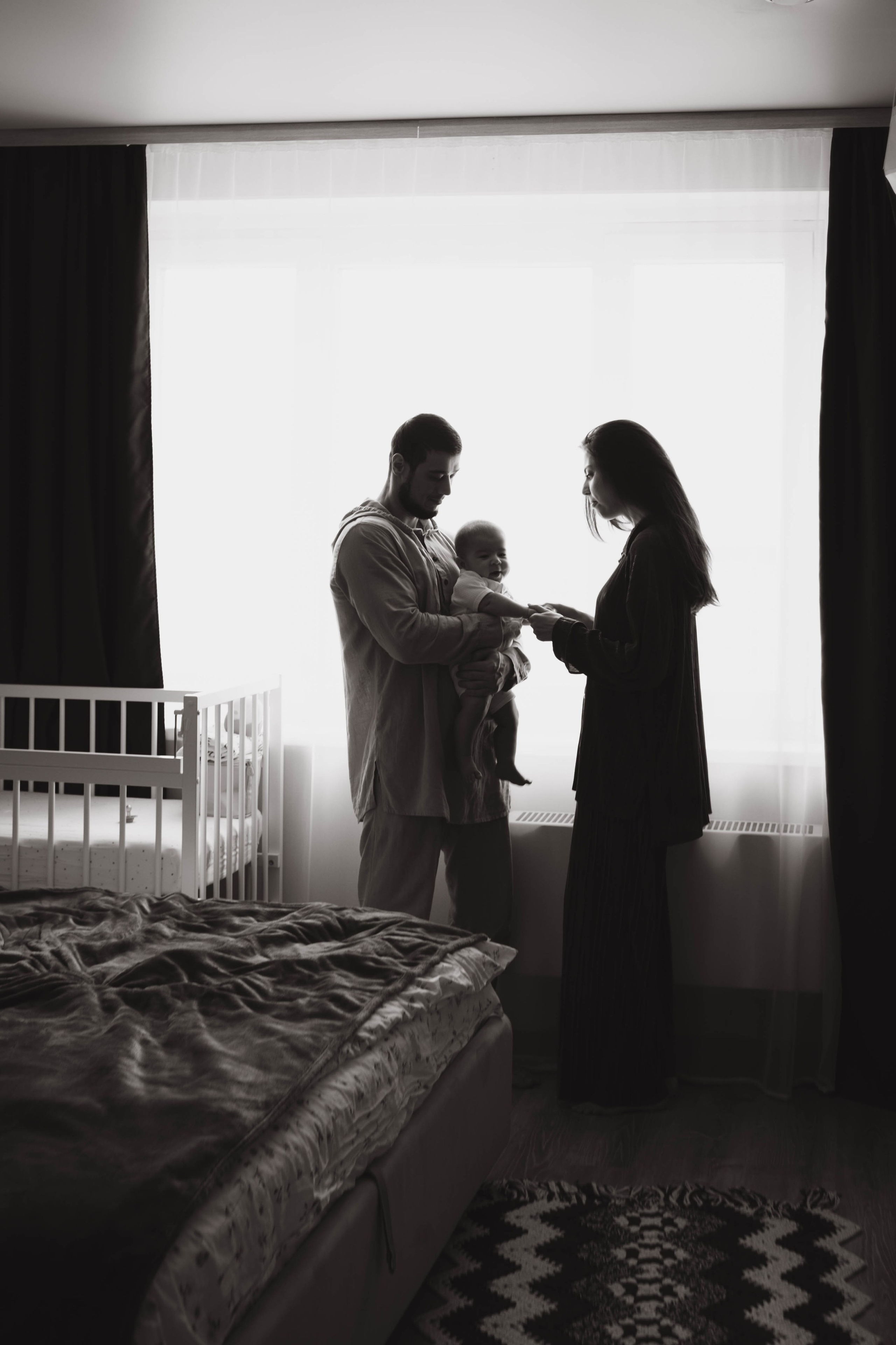 Малышка Эми с мамой и папой. Фотограф Евгения Войко Тюмень