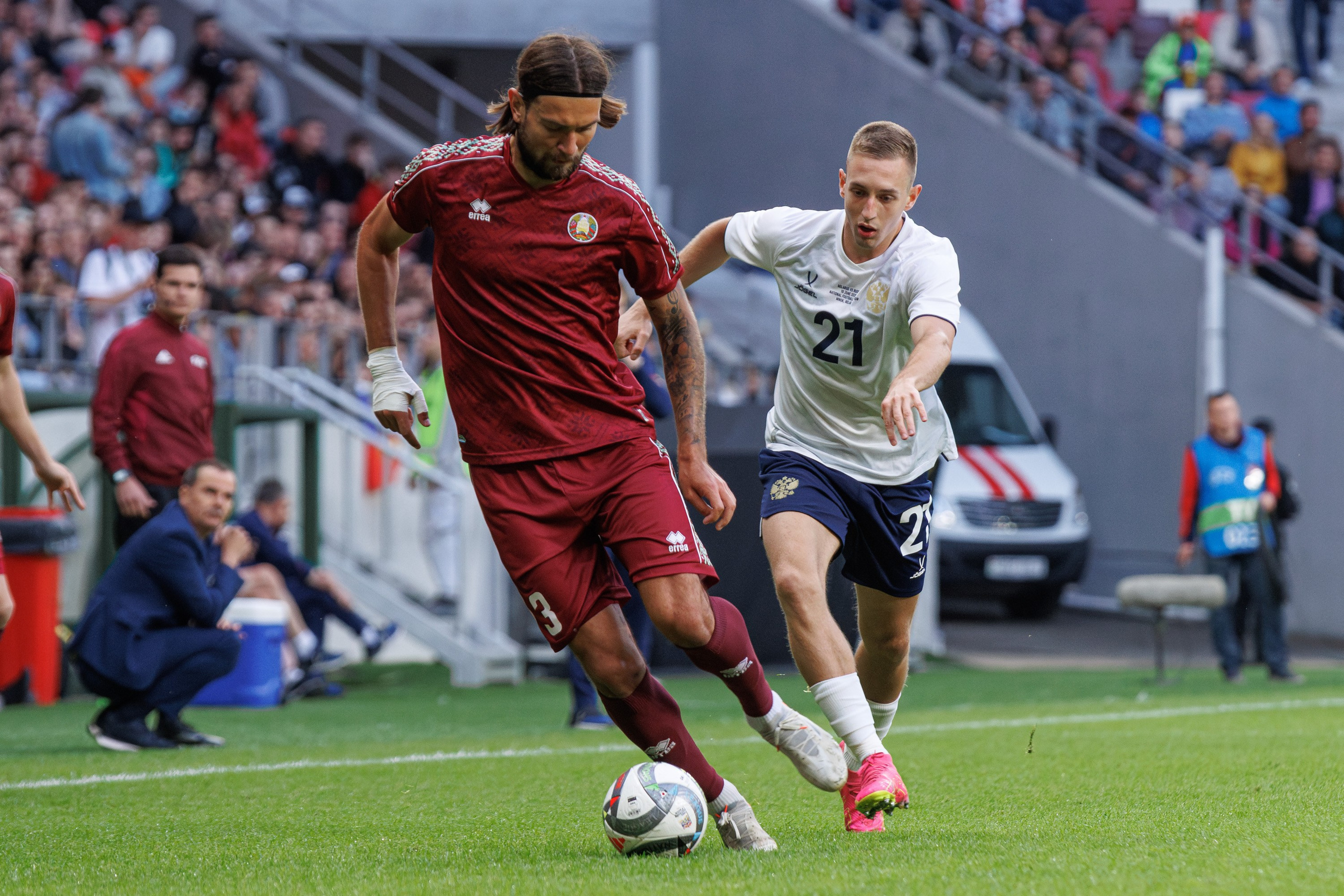 Товарищеский матч Россия — Беларусь. Спортивный фотограф Вадим Добедченков