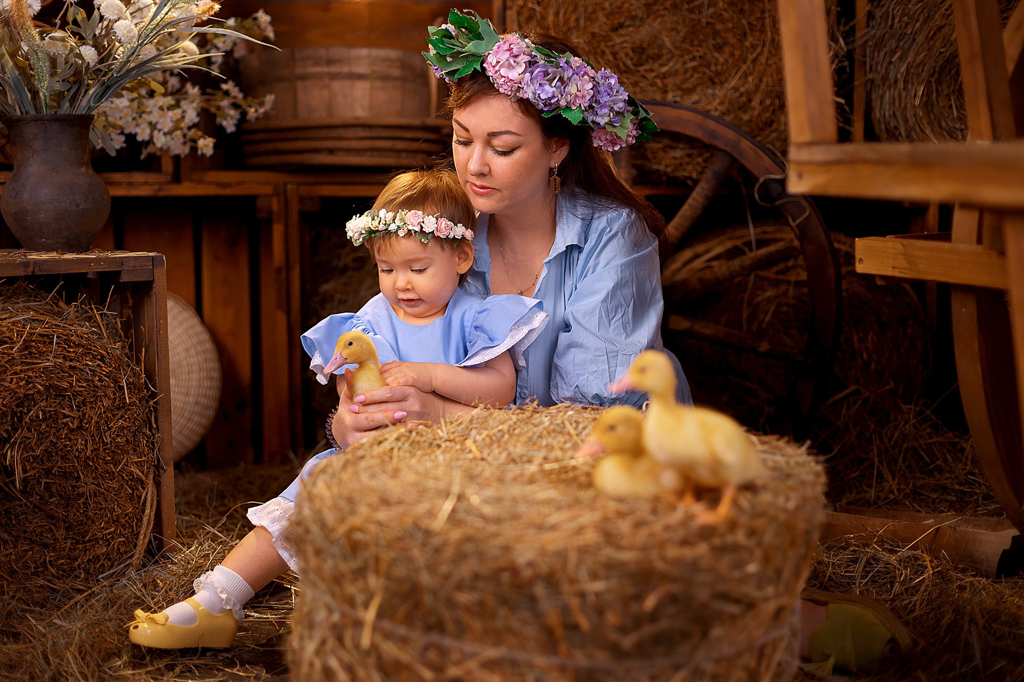 мама и дочка