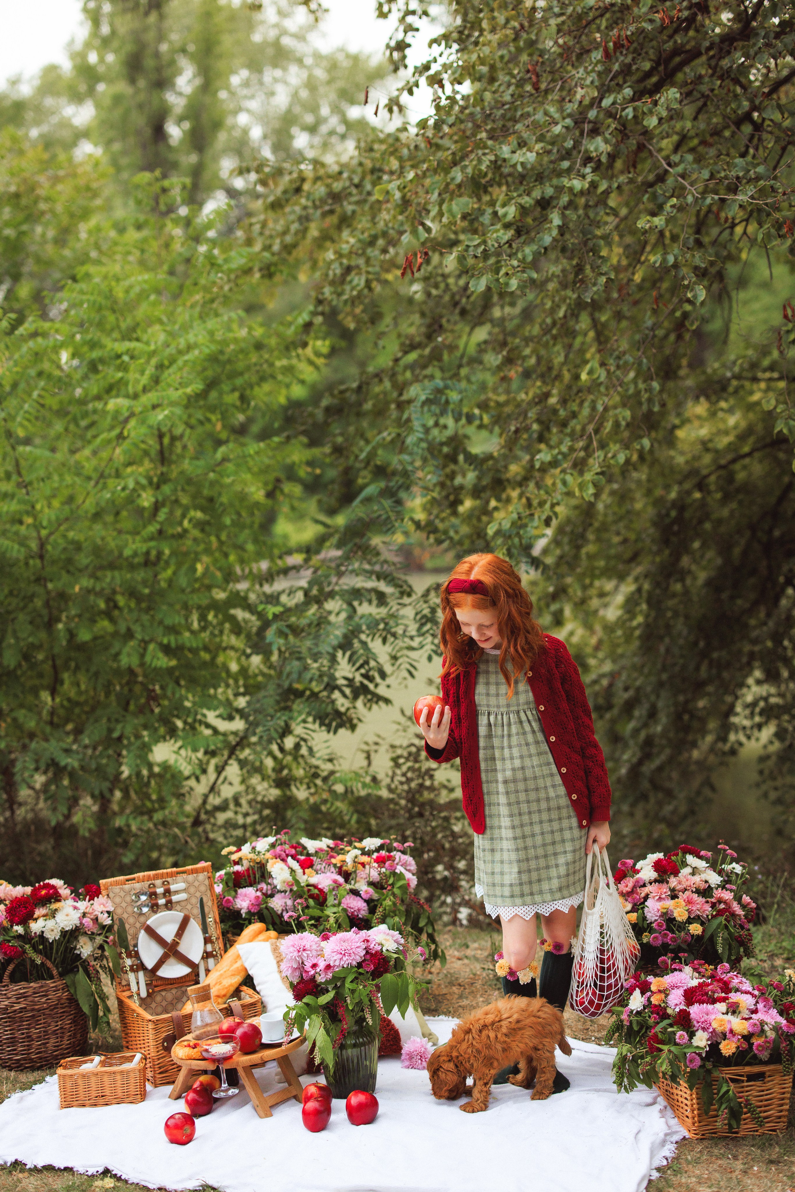 Фотосессия «Пикник», Хризантемы и Яблоки. Семейный и детский фотограф в Краснодаре Анна Трашкова