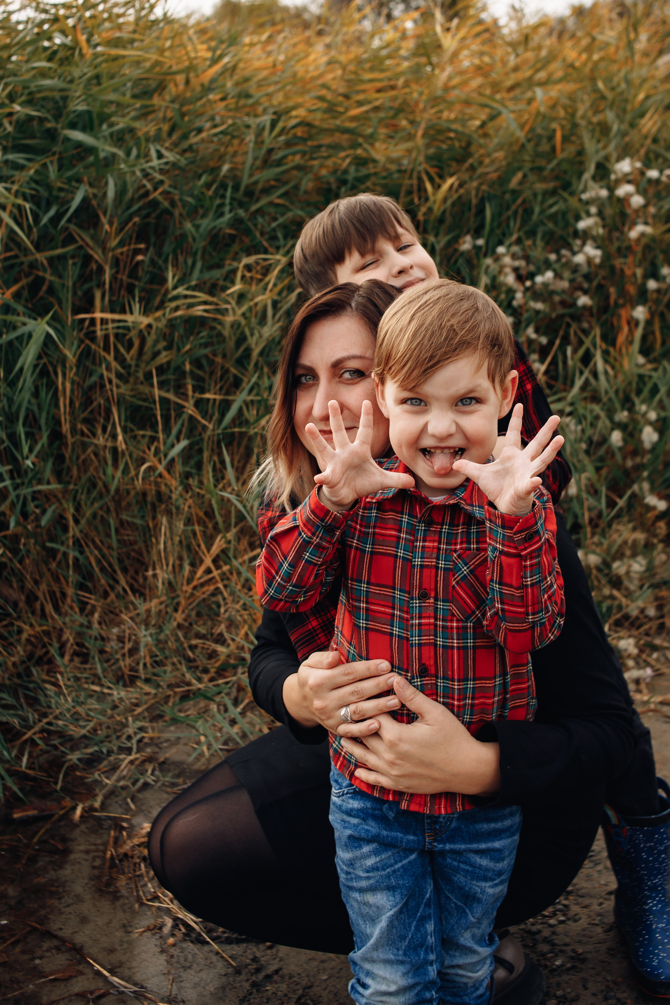 Семейная осенняя фотосессия на природе. Свадебный и семейный фотограф в Краснодарском крае Мария Данилкина