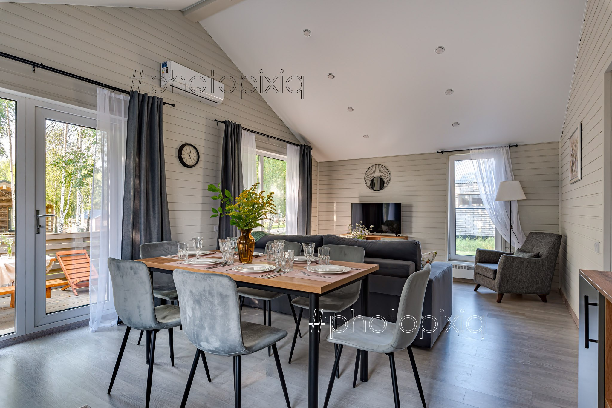 Съёмка загородного дома в КП Грин Лаундж для аренды. Интерьерная съёмка и виртуальные туры — Интерьерный фотограф Кузнецов Сергей (photopixiq)