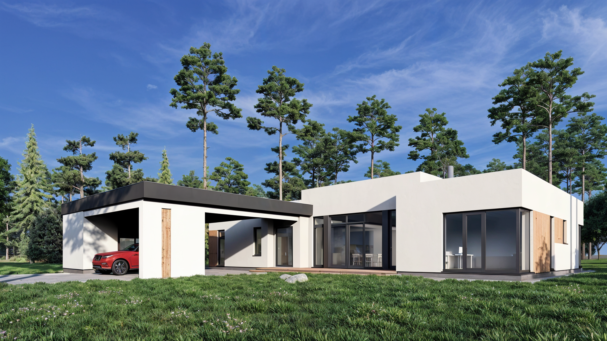 Белый минимал. Архитектурное проектирование