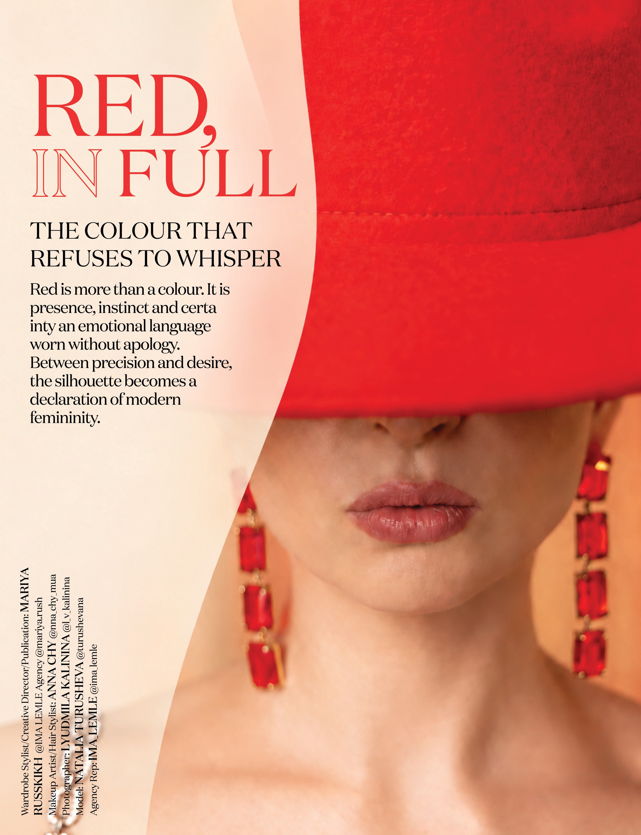 Model L'ATTIRANCE, Frаnce, elitе fashion magazine. Светлана Фатьянова