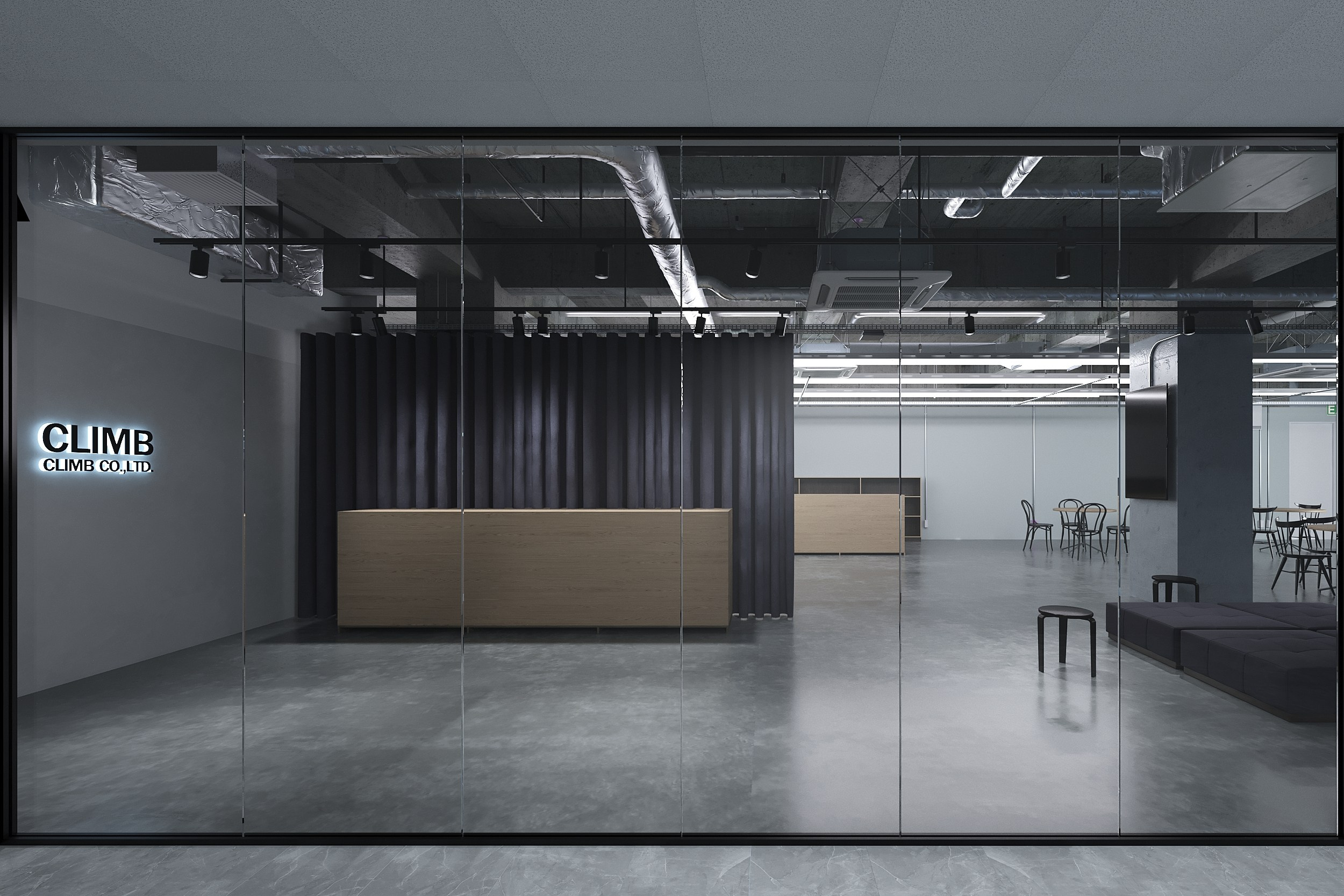 Офис. 3D визуализация