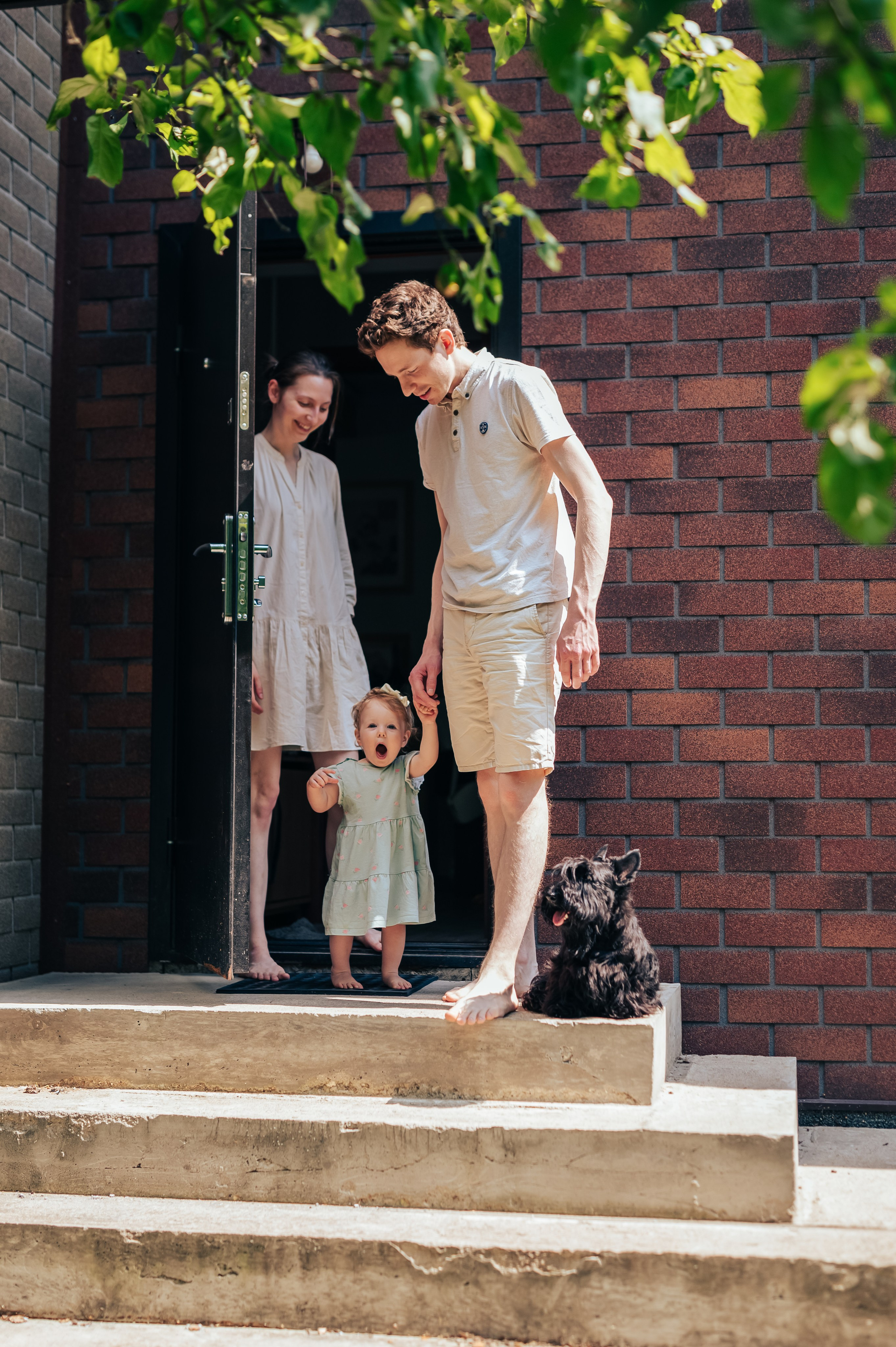 Лето на даче с годовалой малышкой. Семейный фотограф. Lifestyle. Москва. Анастасия Михайлова