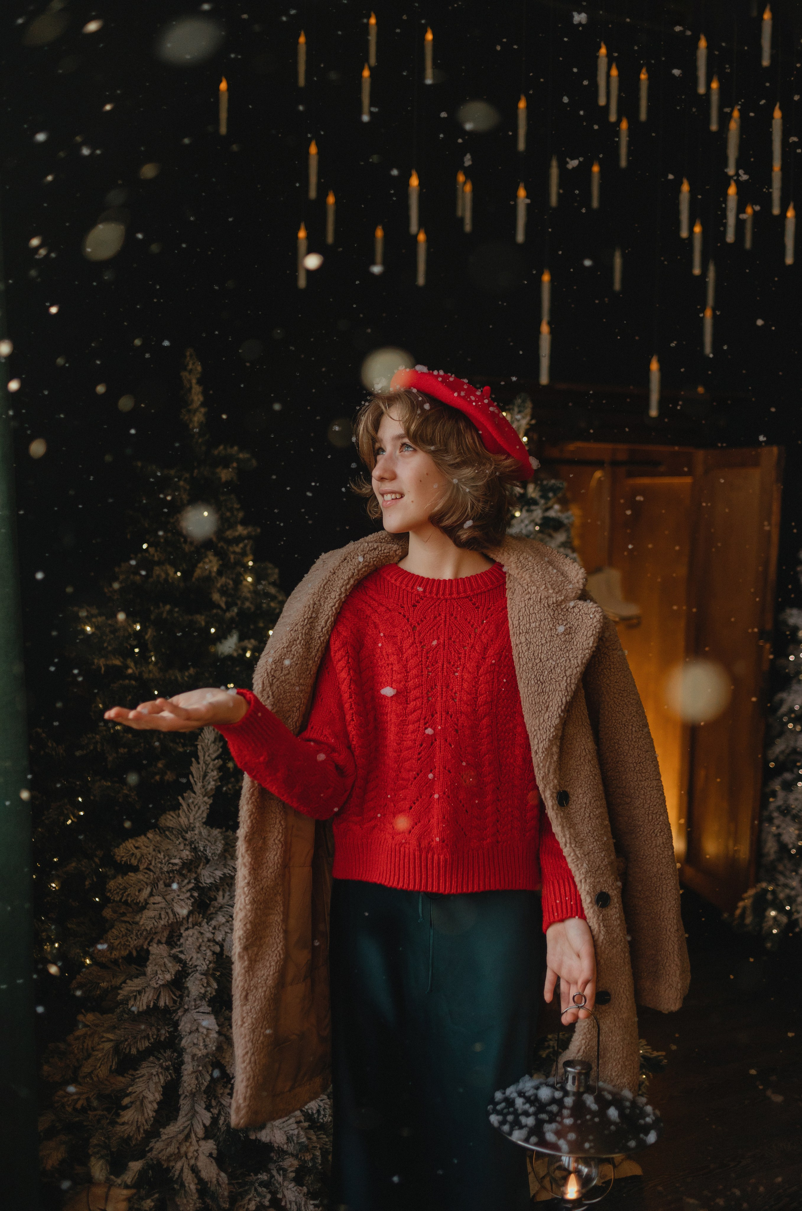 Семейные новогодние в темной студии 2024\2025. Фотограф в Краснодаре Евгения Михаевич