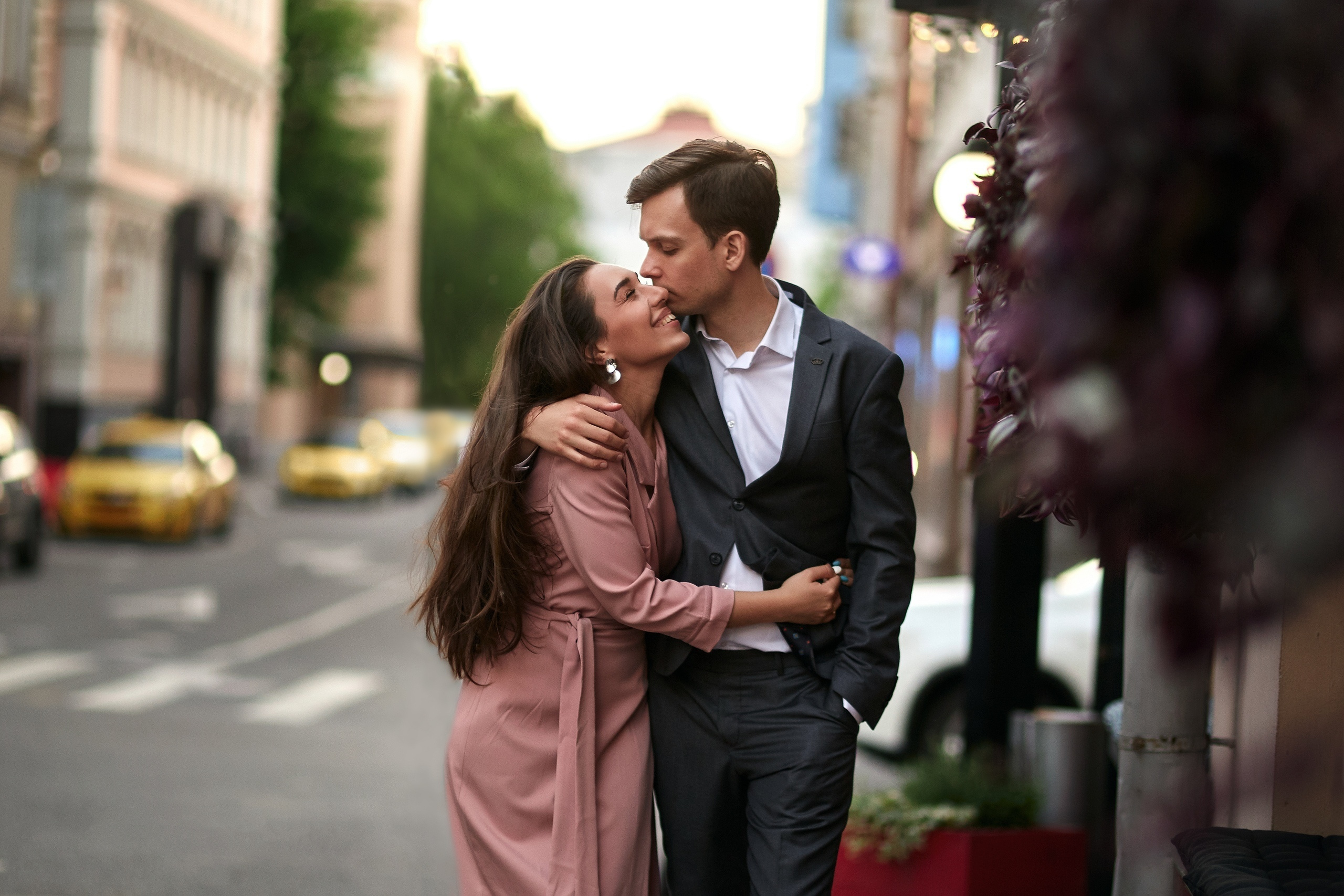 Фотосессия на центральных московских улочках. Свадебный и семейный фотограф Москва, Звенигород, Одинцово, Можайск,