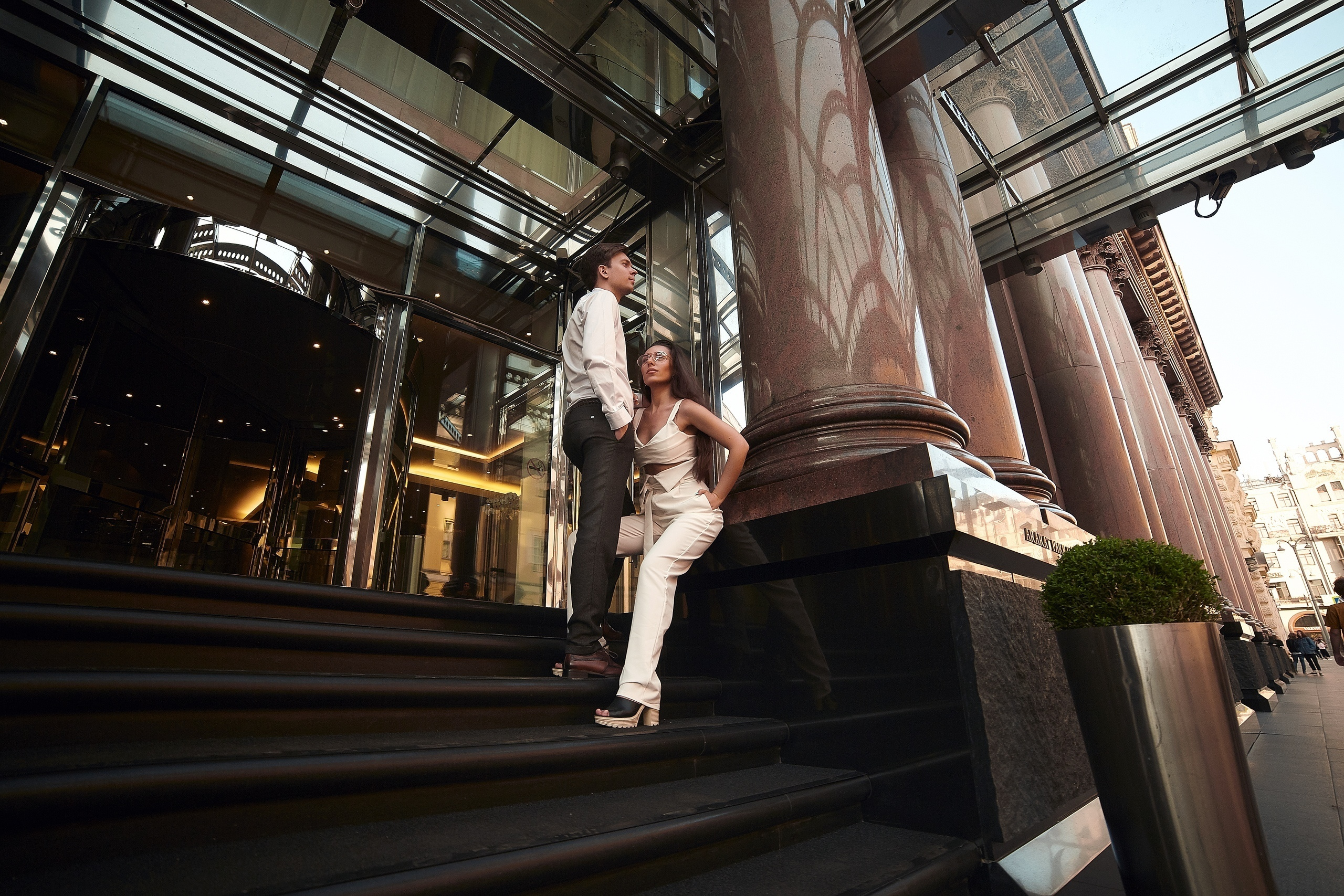 Фотосессия на центральных московских улочках. Свадебный и семейный фотограф Москва, Звенигород, Одинцово, Можайск,