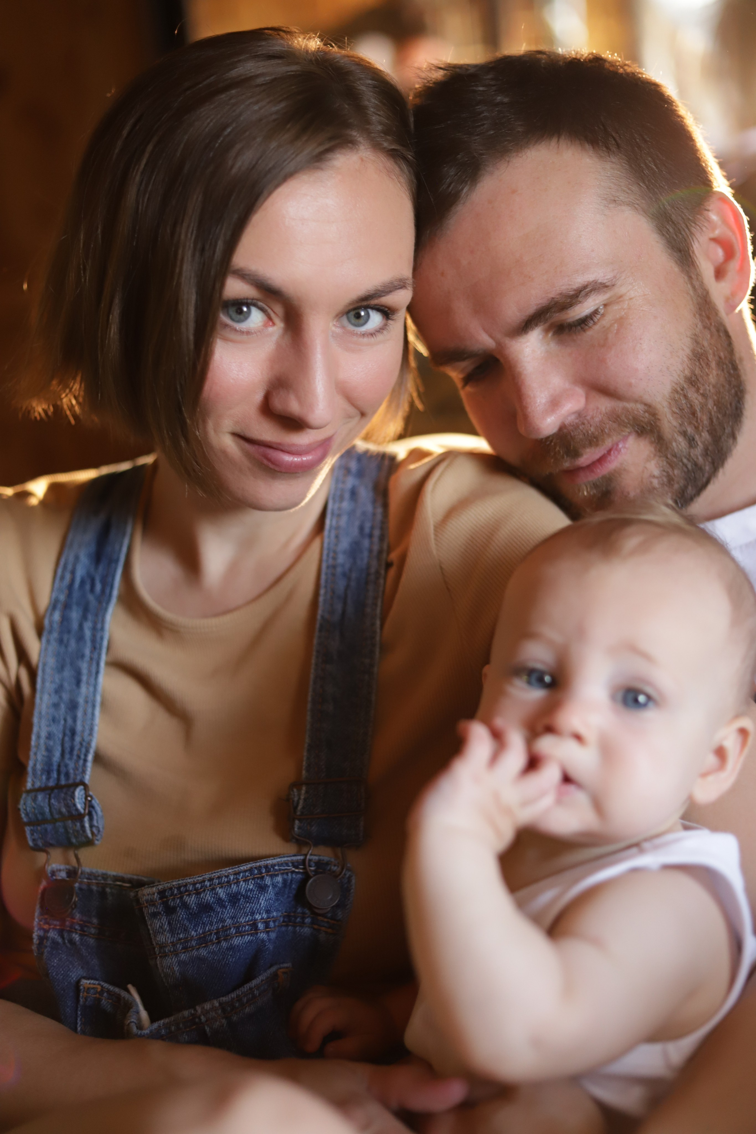 Мария, Максим и малышка. Фотограф Москва и Санкт-Петербург