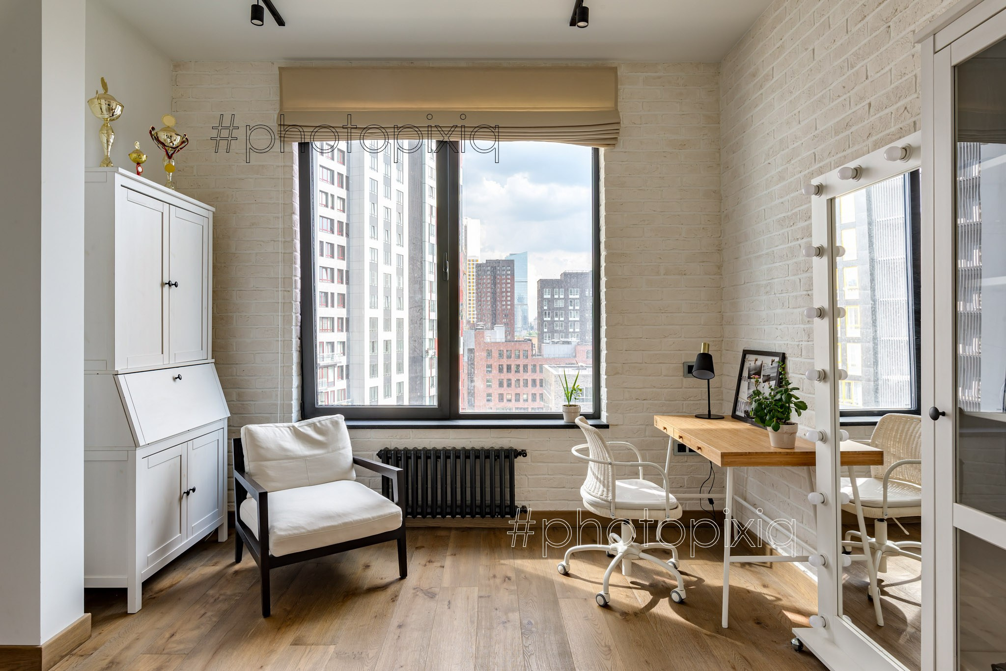 Интерьерная съёмка квартиры лофт в ЖК «Headliner». Интерьерная съёмка и виртуальные туры — Интерьерный фотограф Кузнецов Сергей (photopixiq)