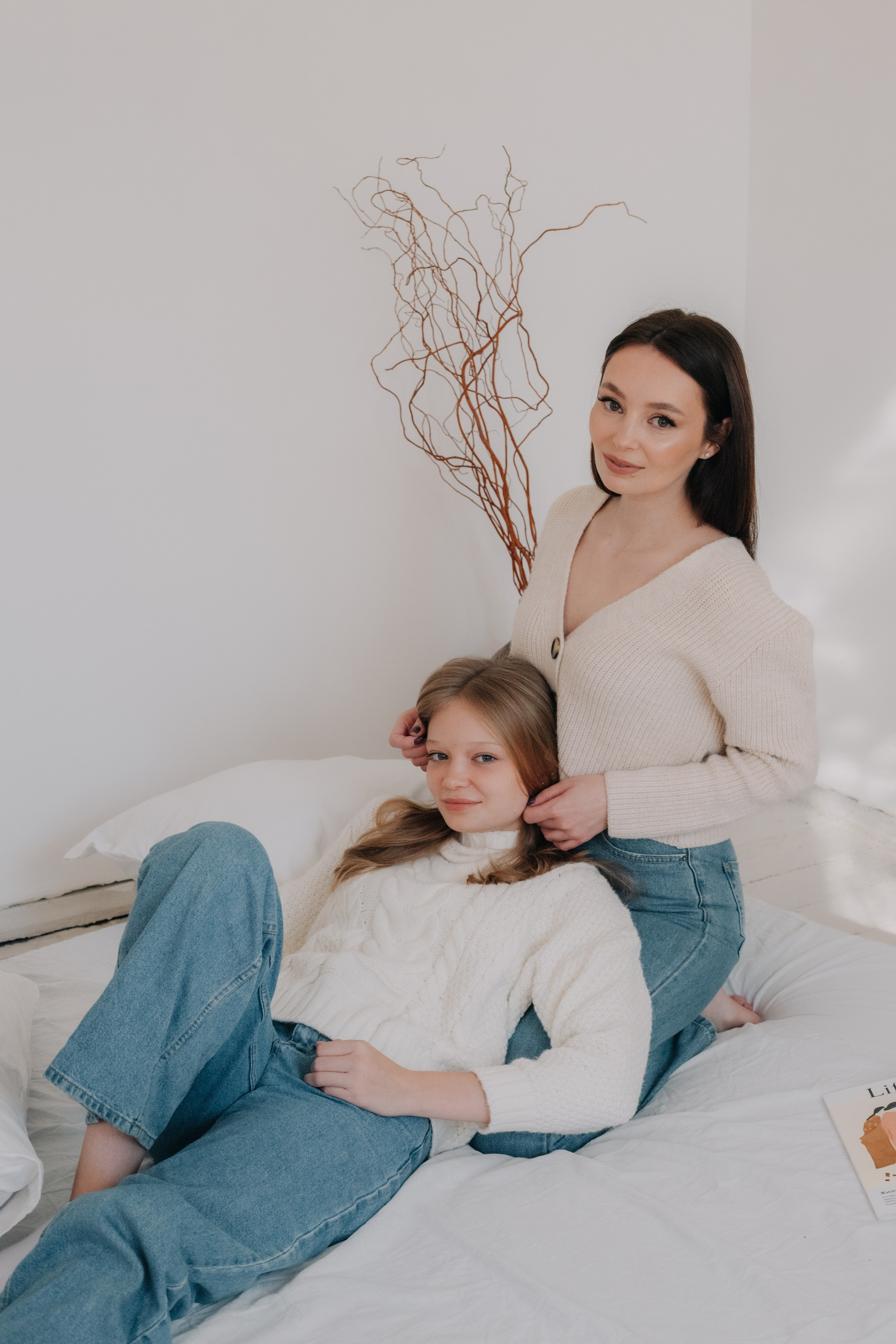 Полина и Мария (Видное студия У подруг). Семейный и свадебный фотограф Видное Москва Екатерина Пятова