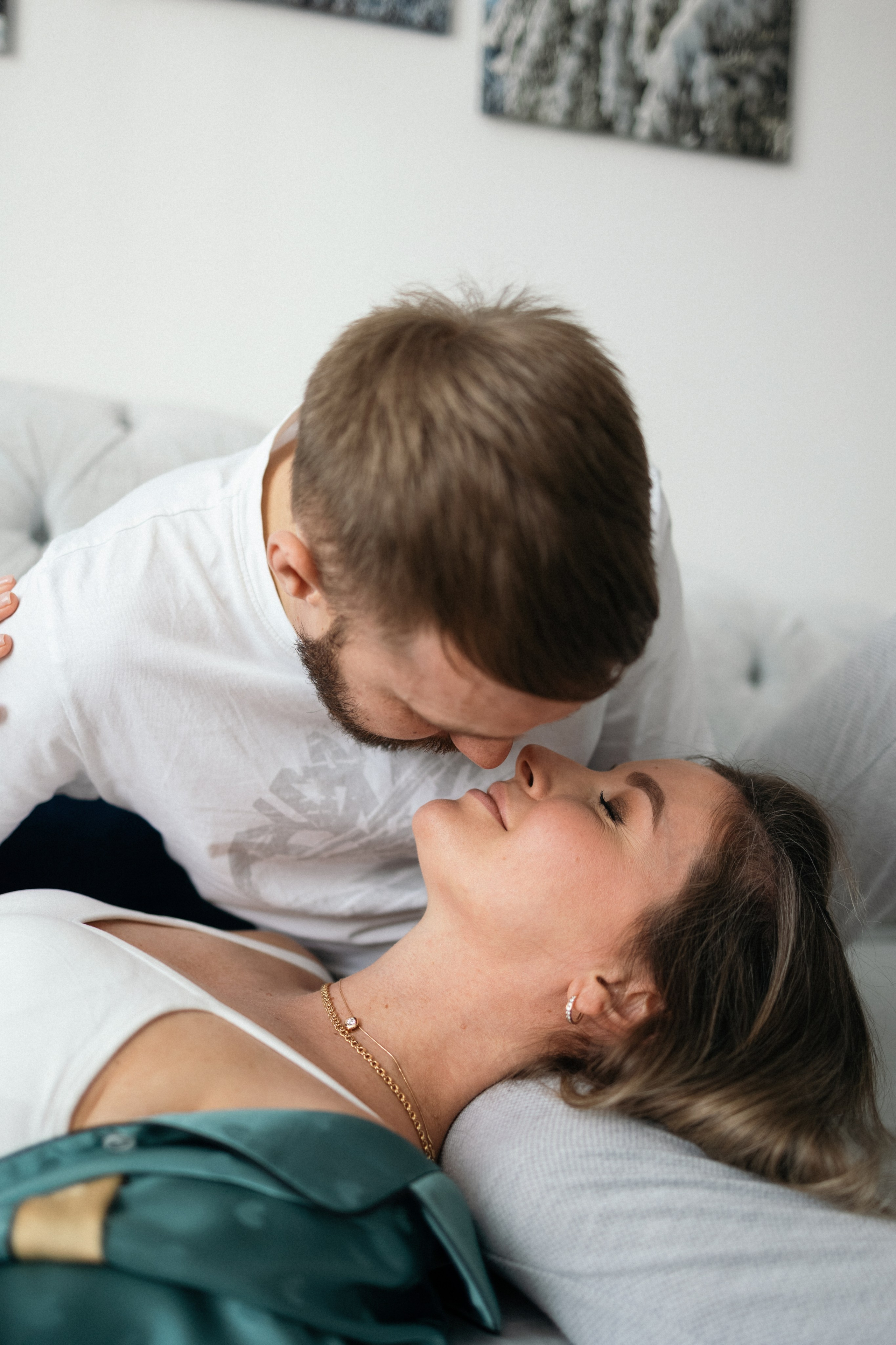 Семейная домашняя фотосессия беременности. Свадебный фотограф в Москве Полина Лелетко