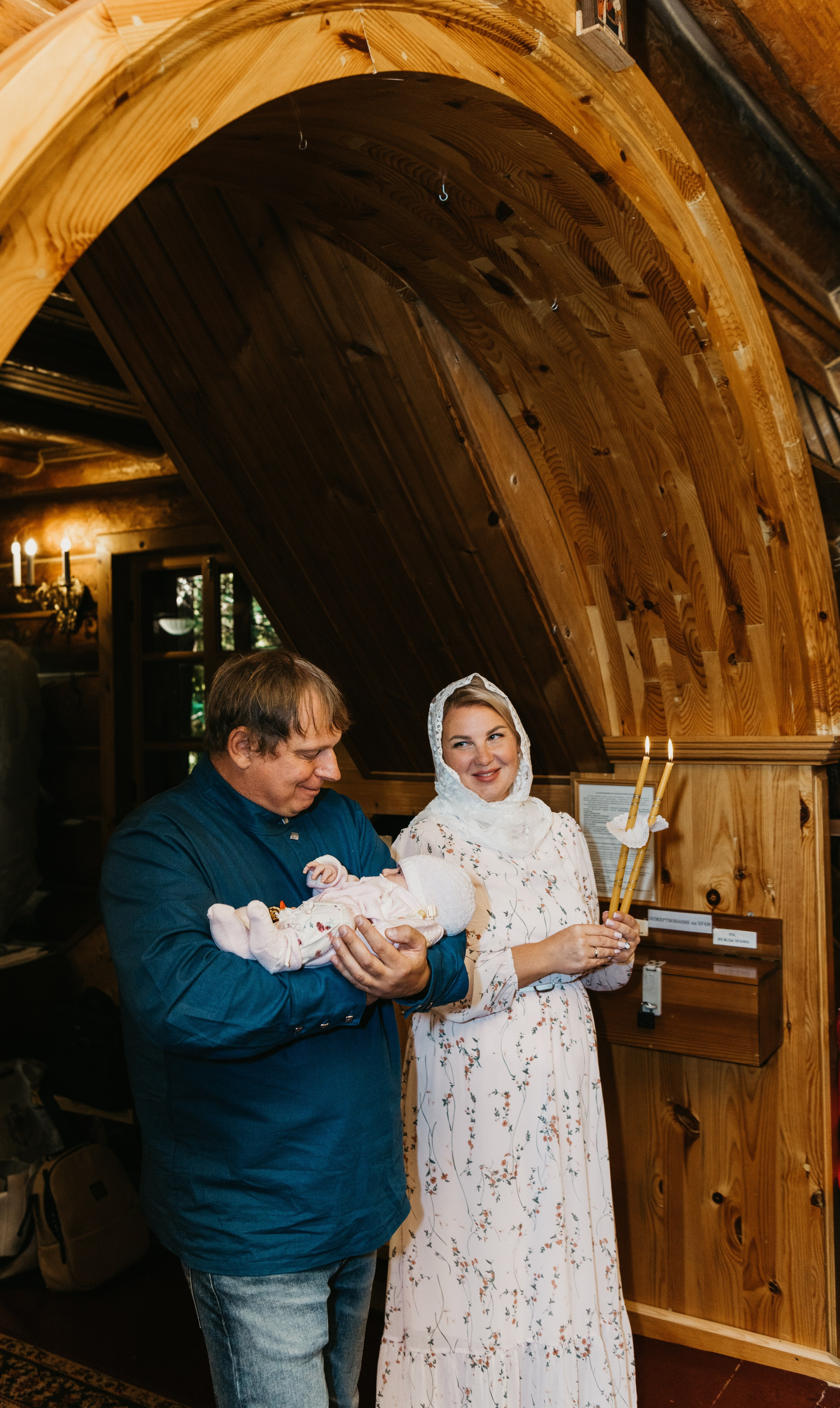 Крещение Елизаветы. Фотограф на выписку из роддома в Москве и МО