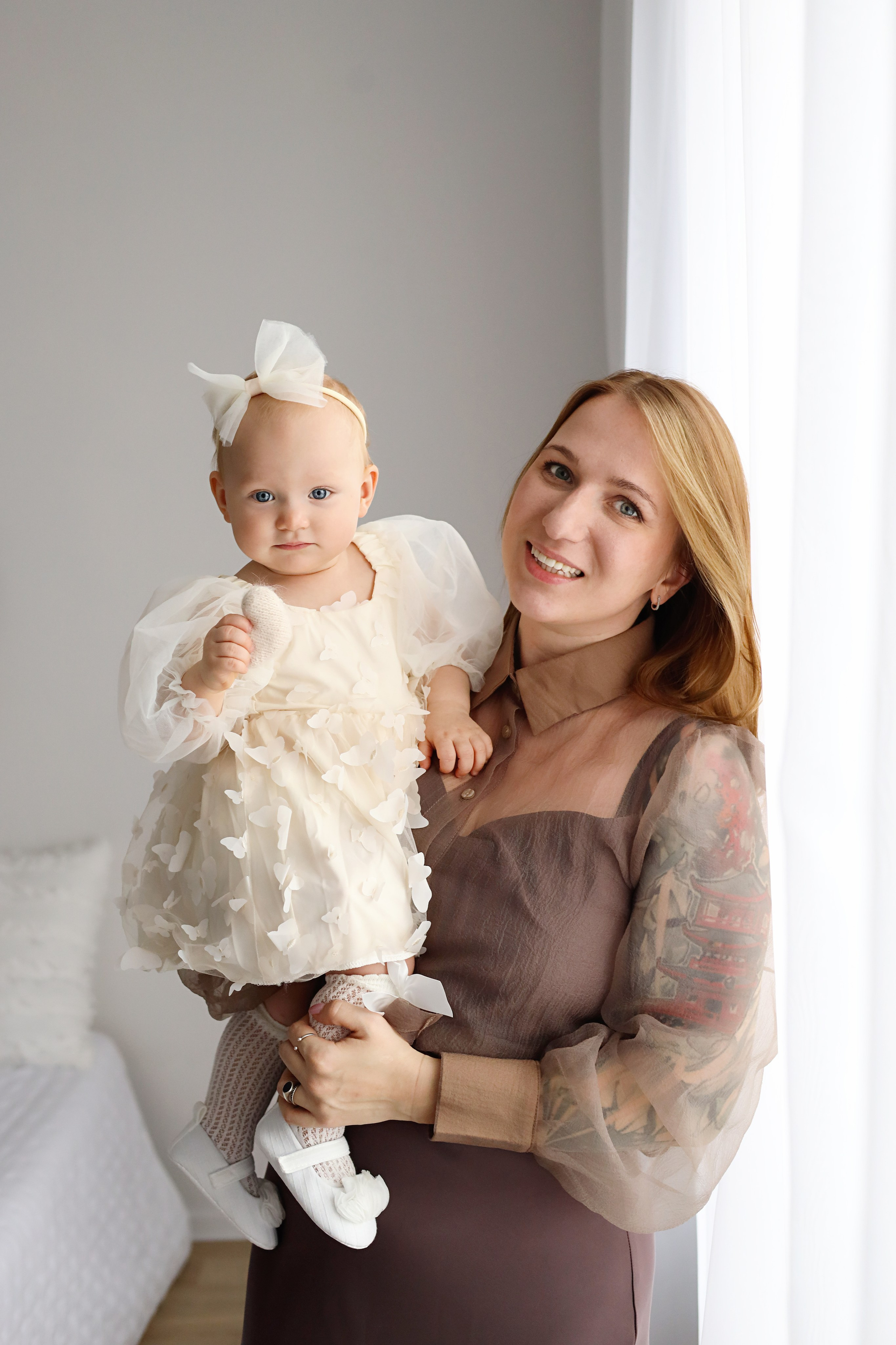 Алисе 1 годик. Фотограф новорожденных Москва. Ньюборн фотограф Москва