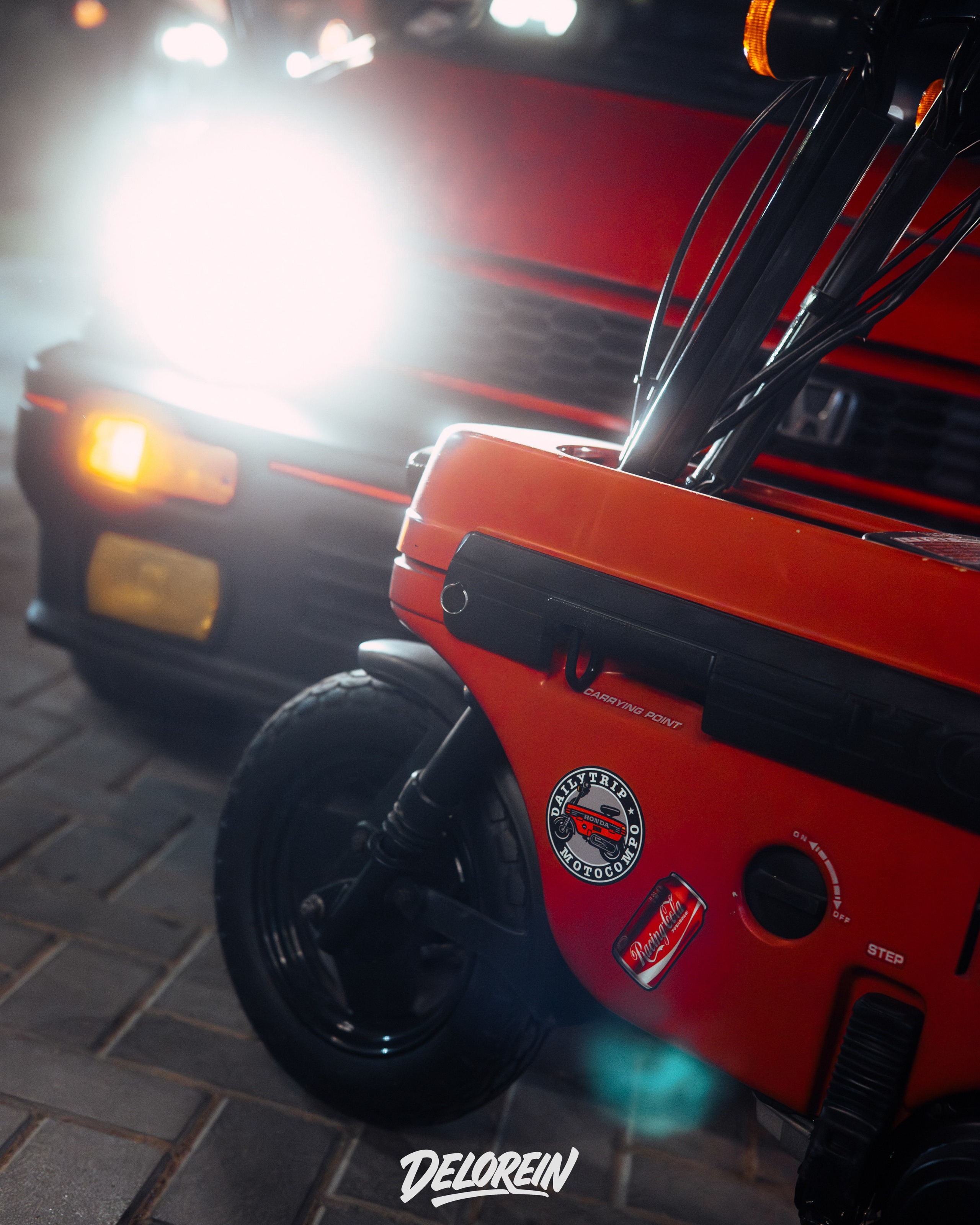 Honda City & Motocompo. DeLorein