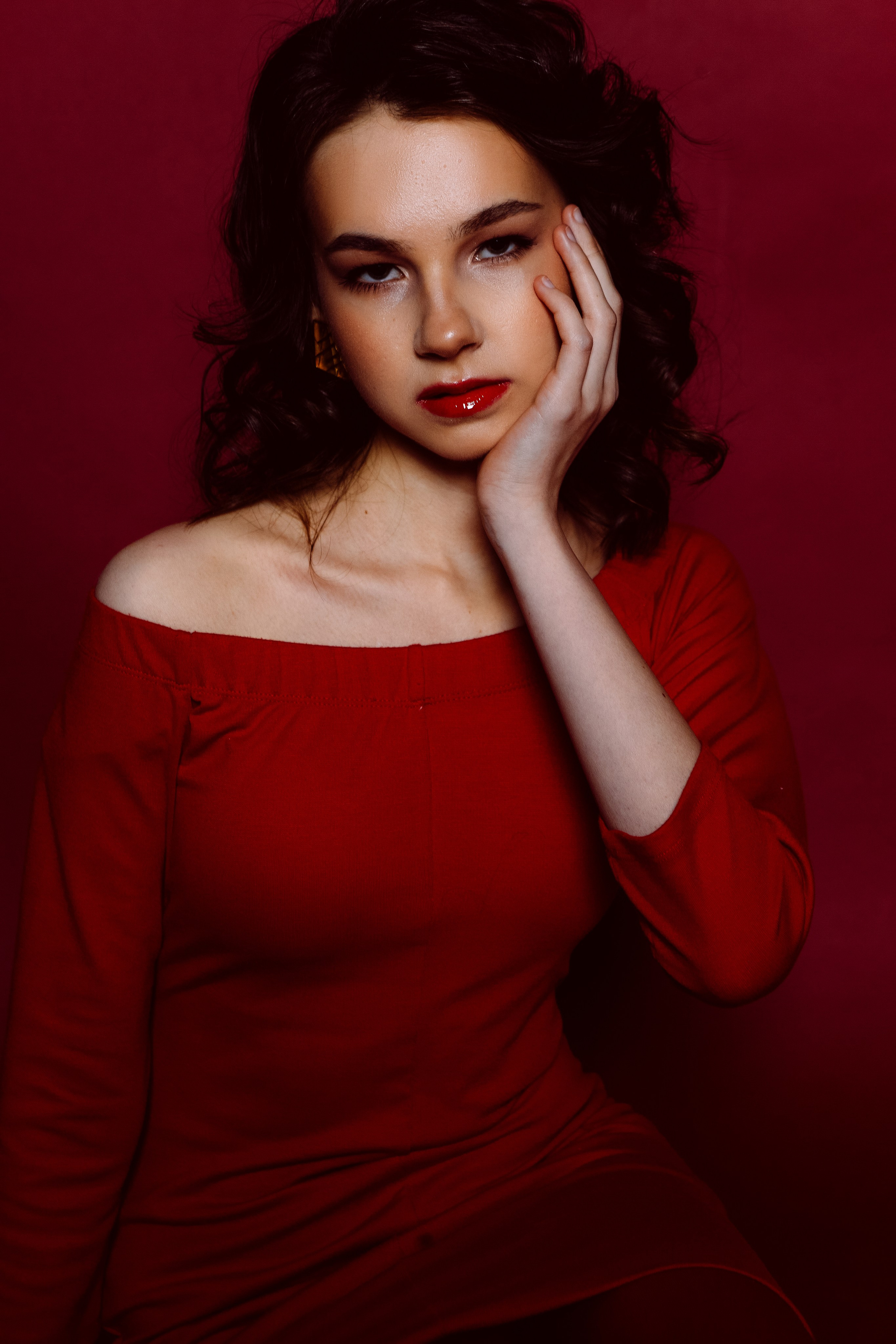 Лиза in red. Портретный фотограф в Иванове Ольга Гуральник