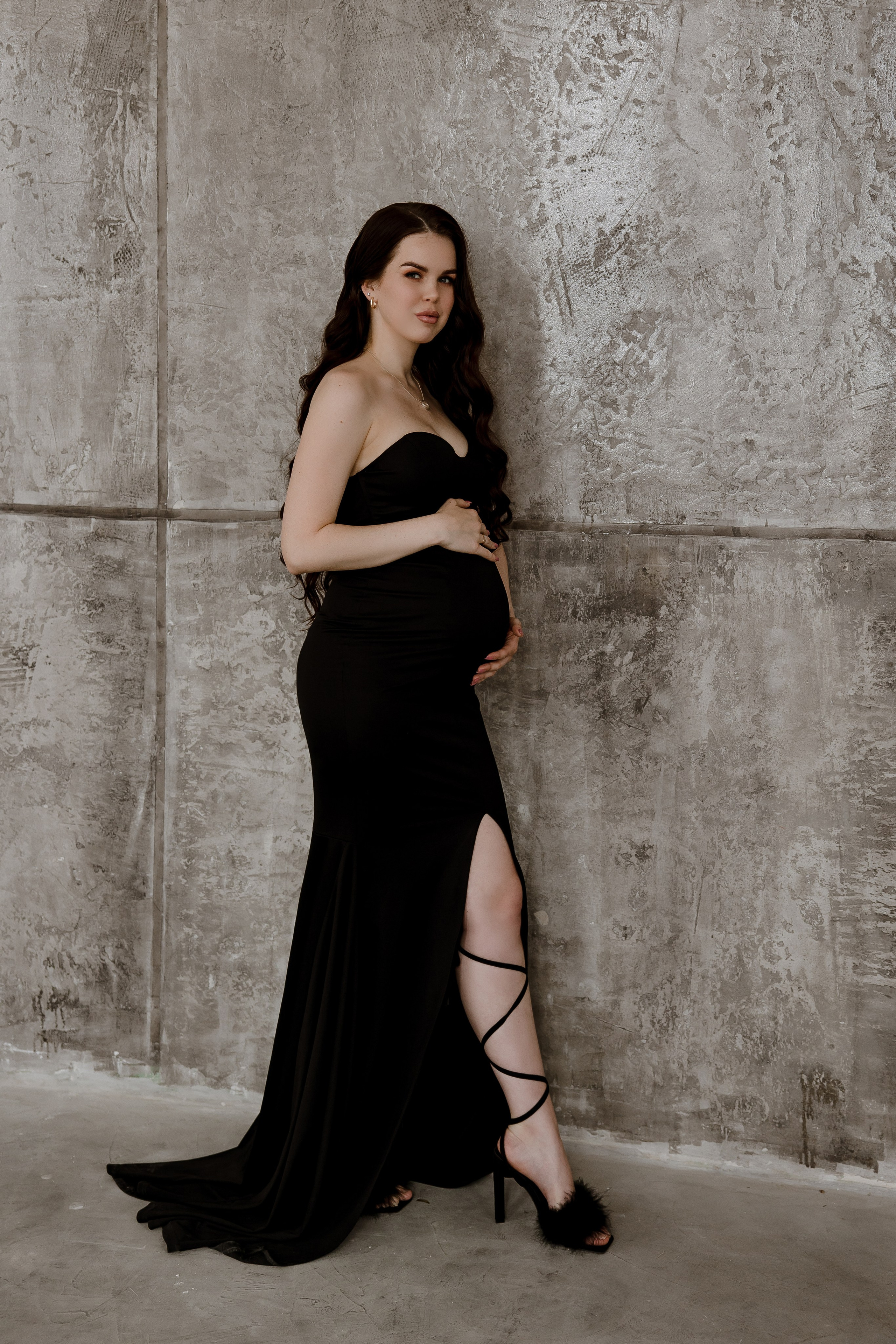 Фотосессия беременной девушки в фотостудии. Свадебный и семейный фотограф в Самаре и Тольятти | Елена Топанцева