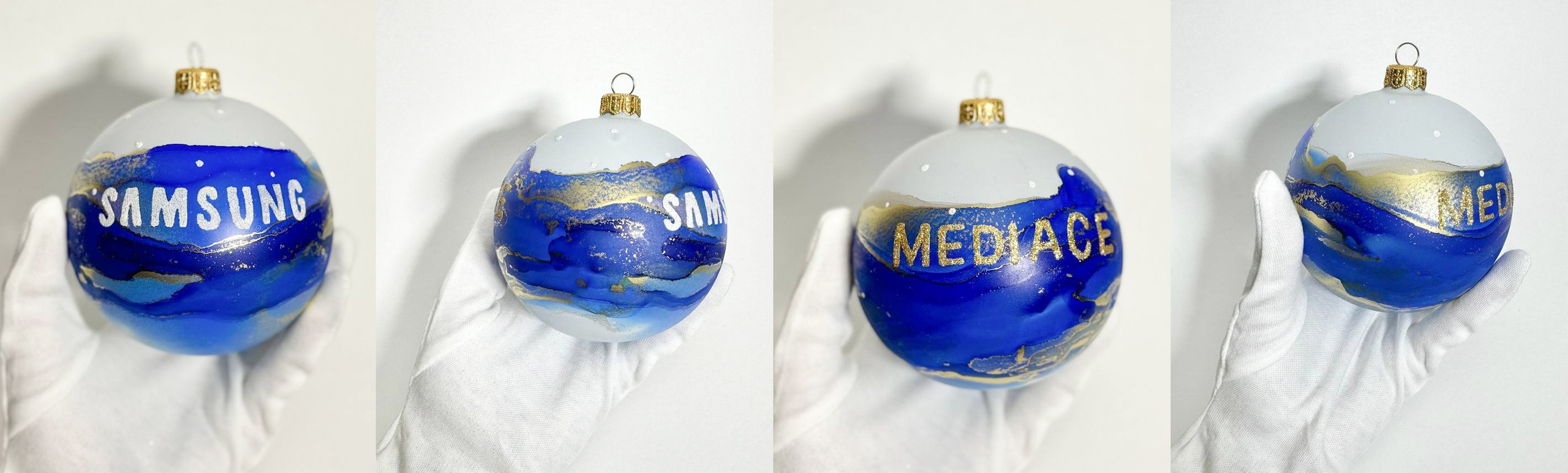 Уникальные ёлочные шары на заказ для праздников бизнеса