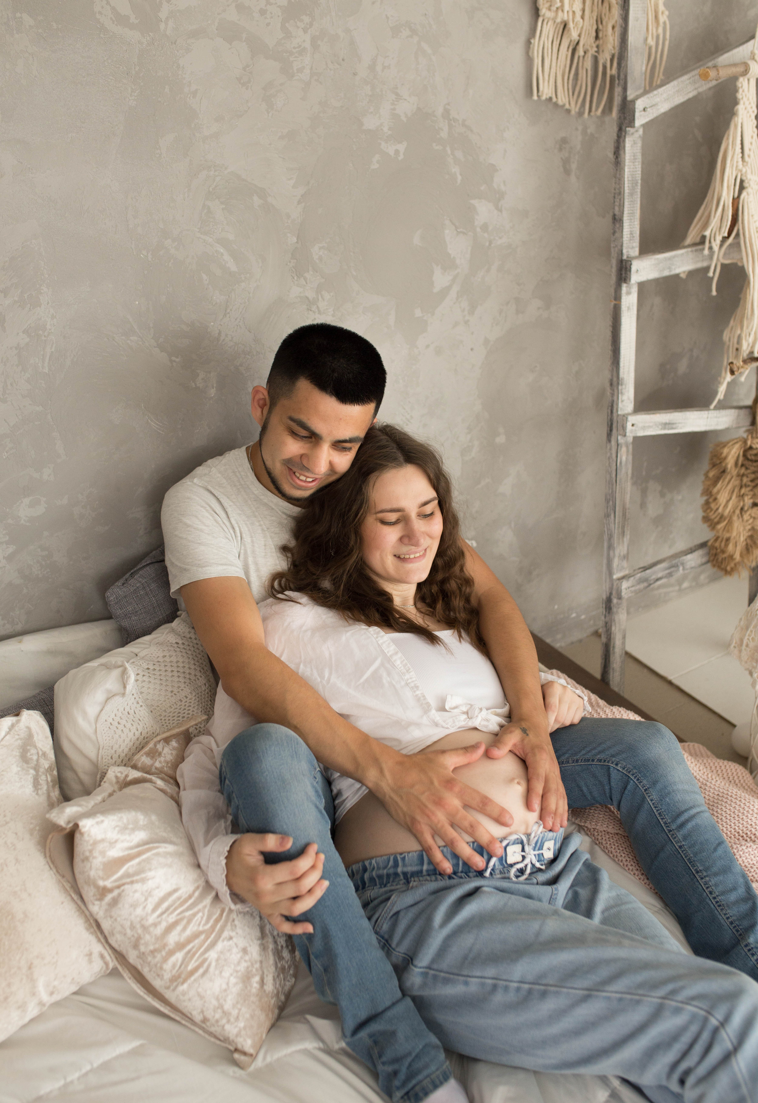 В ожидании. Фотограф новорождённых малышей и детский фотограф В Казани Лана Максим