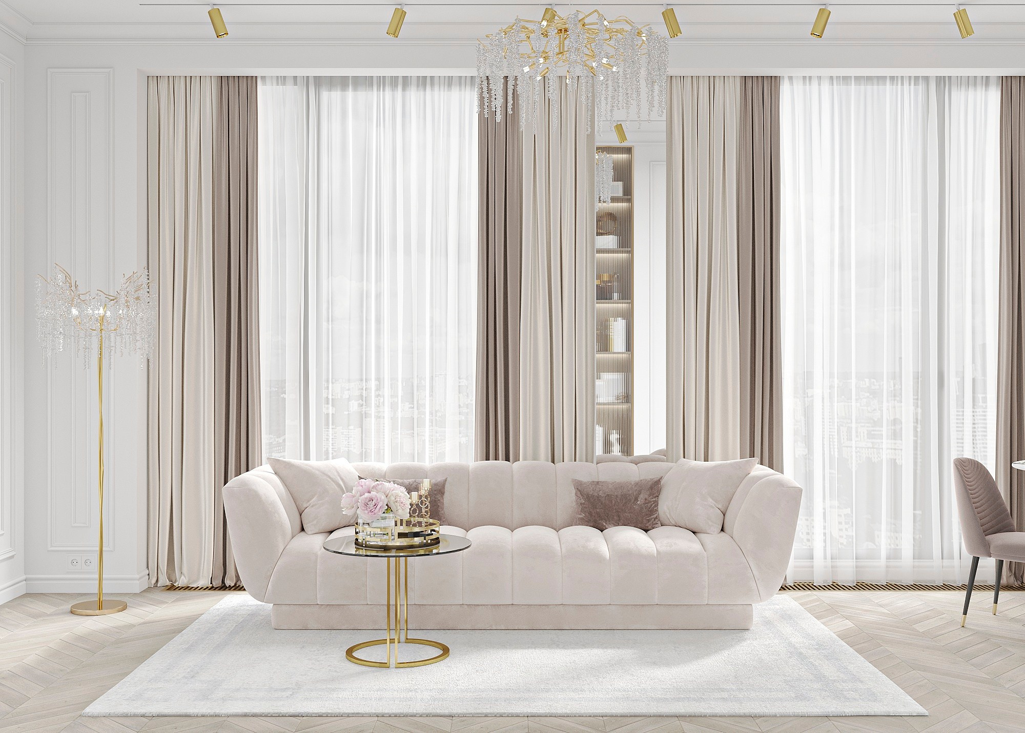 ЖК PRIME PARK 5 (МОСКВА) 55 КВ.М. Irina Balykina — Interior 3D Visualisation