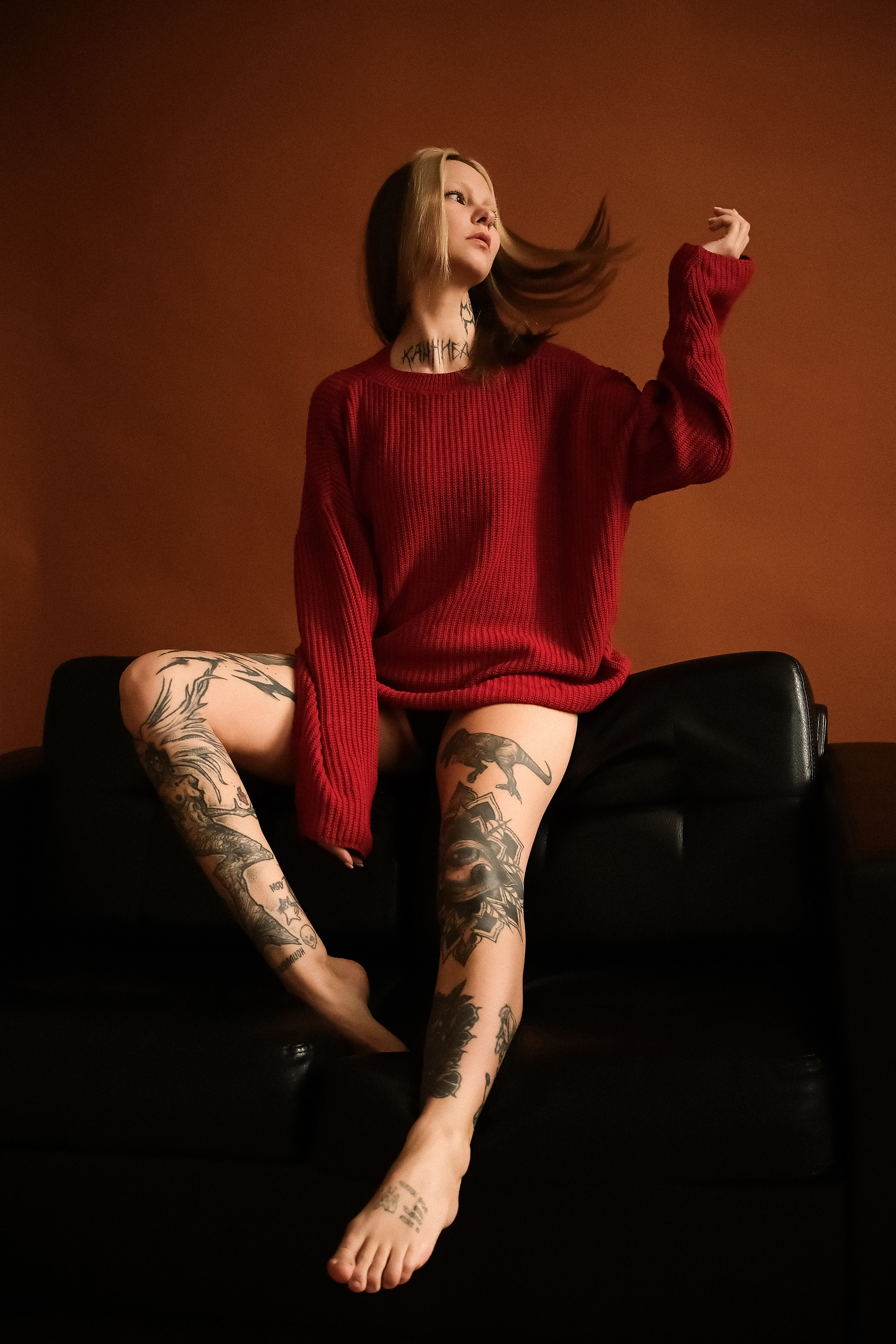 Теплая студийная съемка с Дарьей