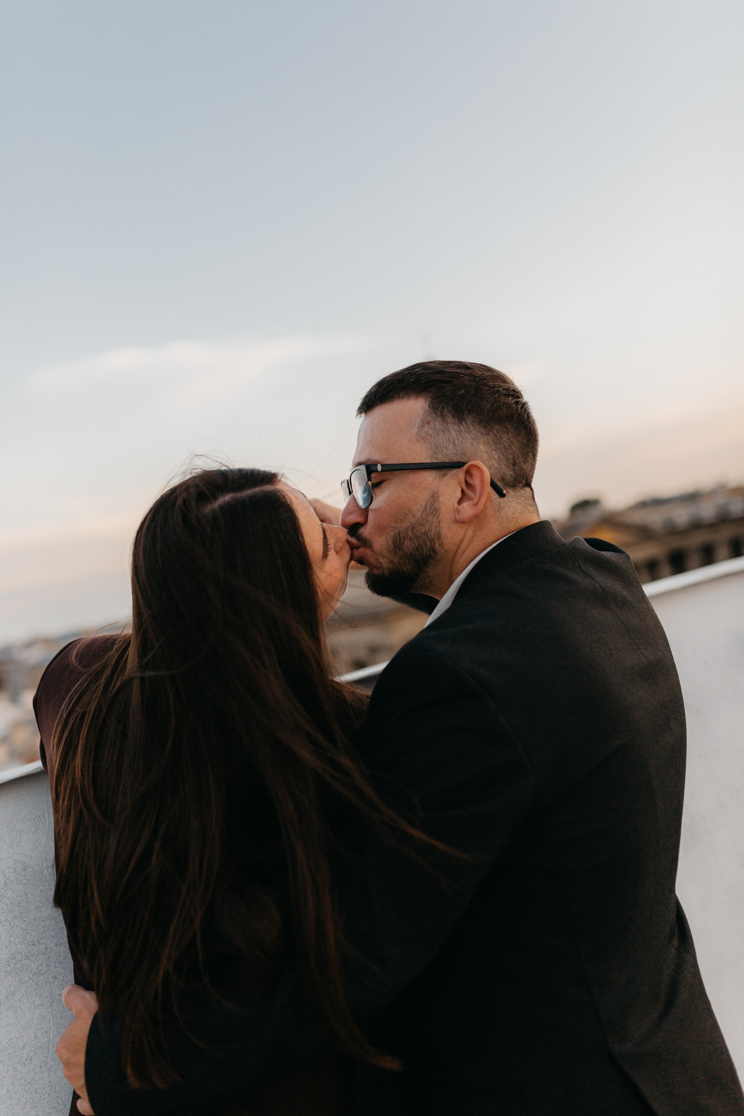 LoveStory на крышах Питера. Фотограф Санкт-Петербург Князева Елизавета