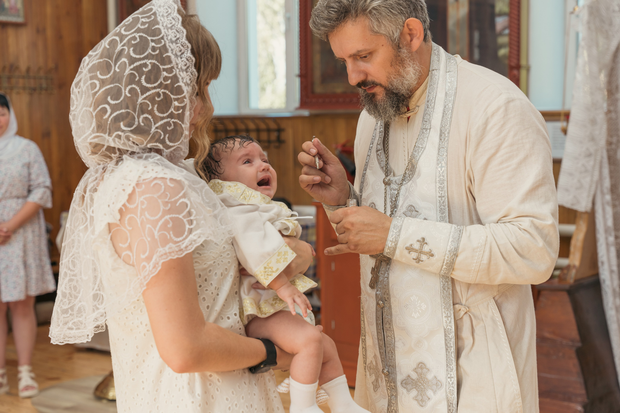 Крещение малыша Владимира: начало духовного пути. Фотограф |Ленинск, Волжский, Волгоград| Наталья Савилова