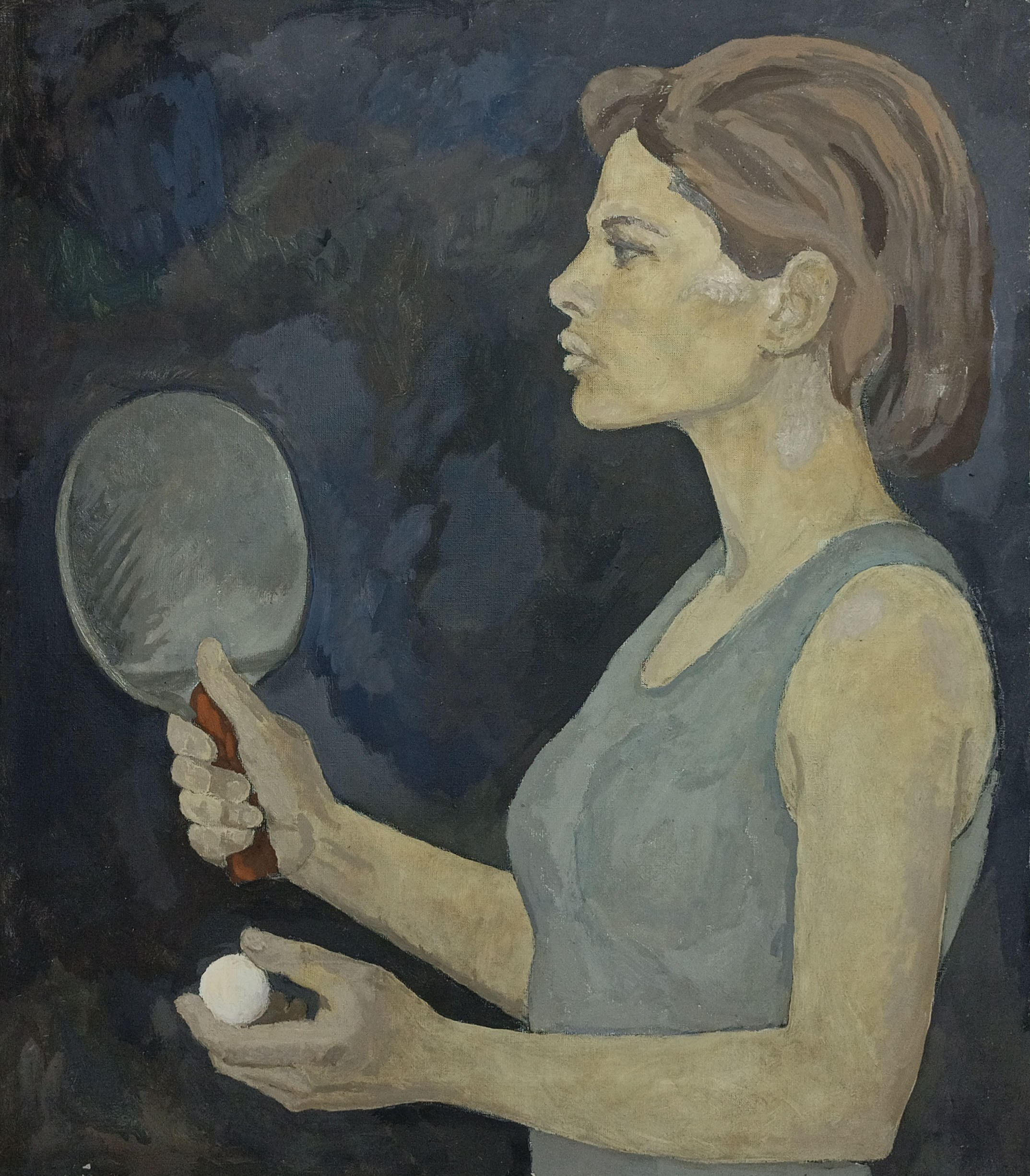 «Девушка с ракеткой» 1983 год. Художник Величко Вадим Семёнович