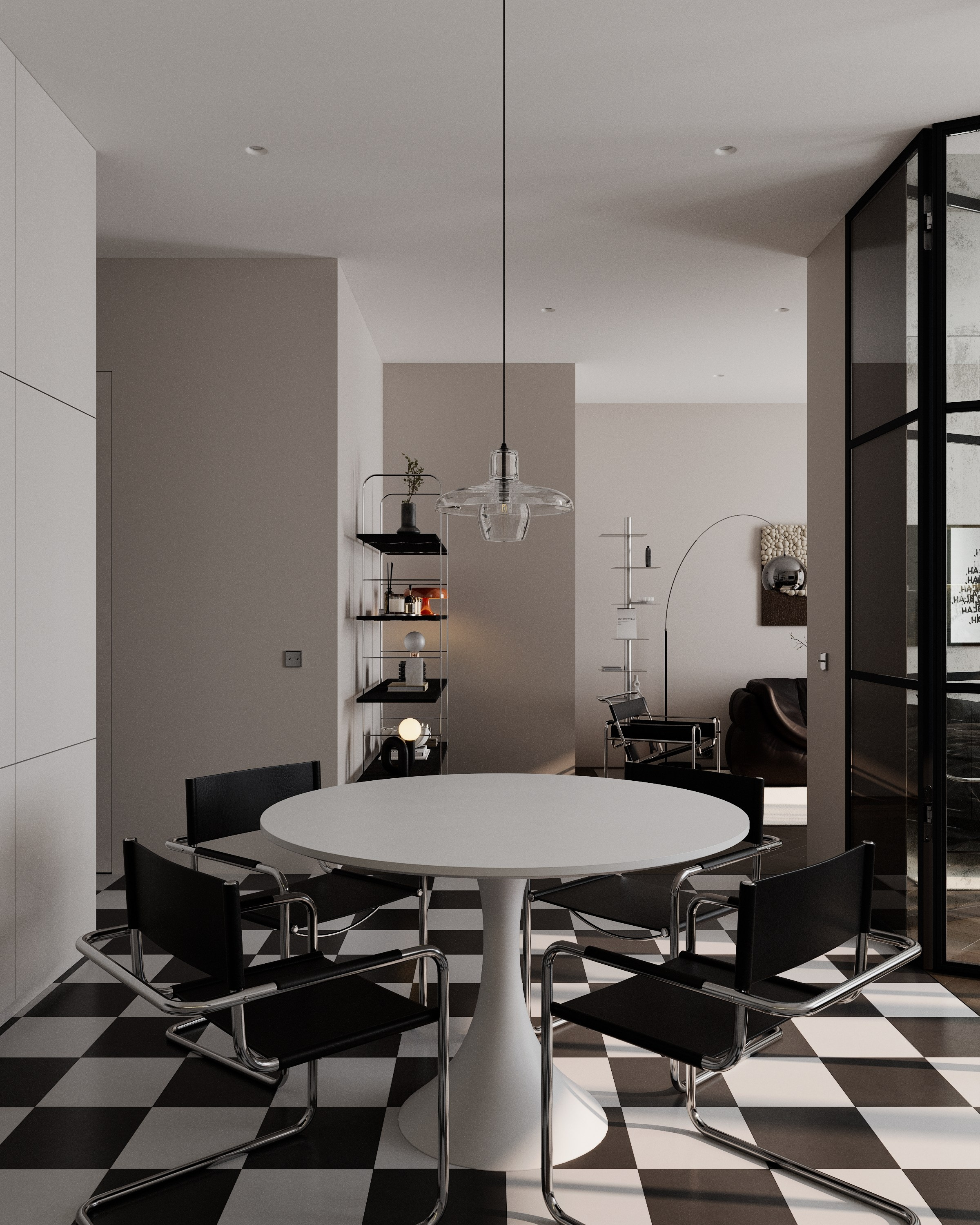 Metal & Leather. 3D визуализация интерьеров — Ирина