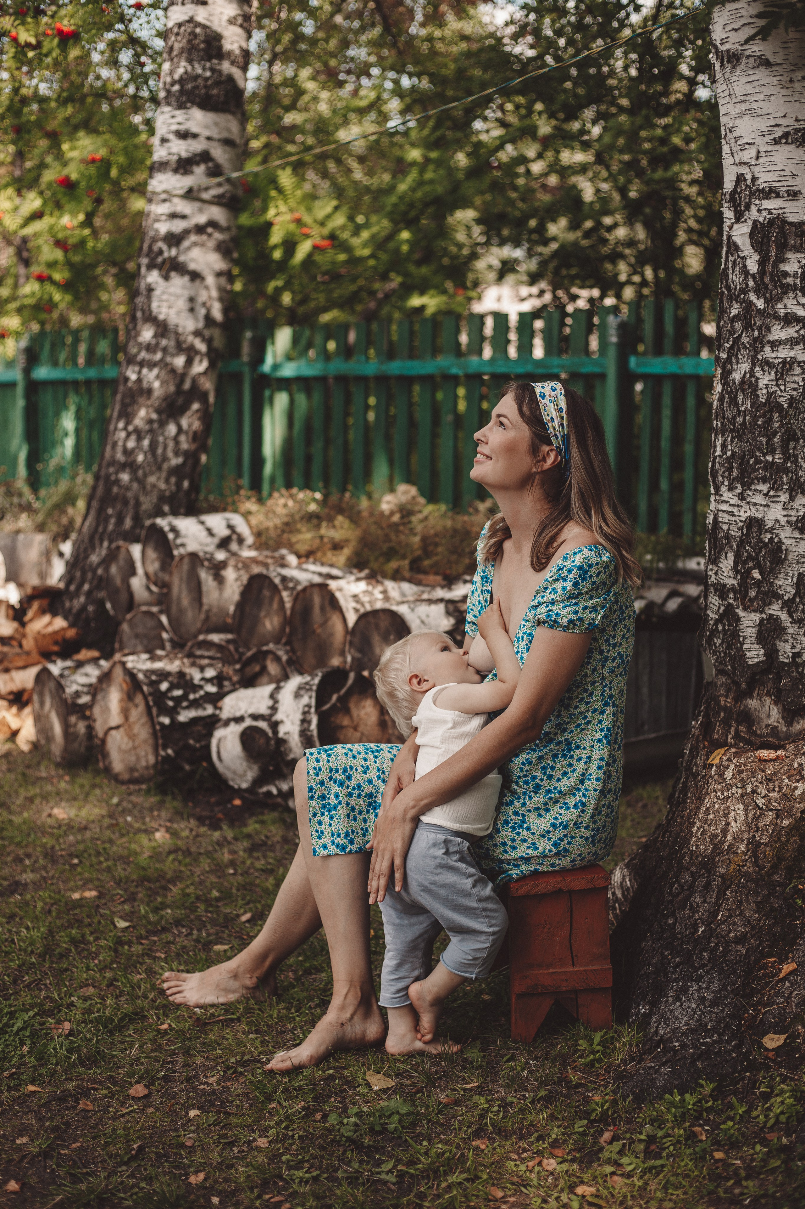 Семейная фотосессия - Люба и Платон: дачное детство. Семейный и женский фотограф Кемерово Мария Степ