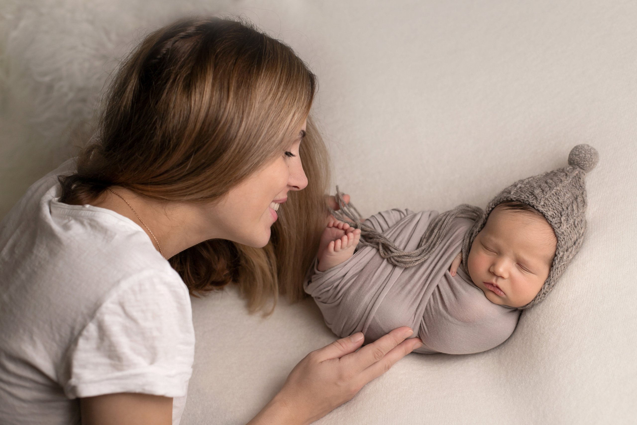 Семейные кадры newborn. Фотограф новорожденных в Ярославле Ольга Зимина