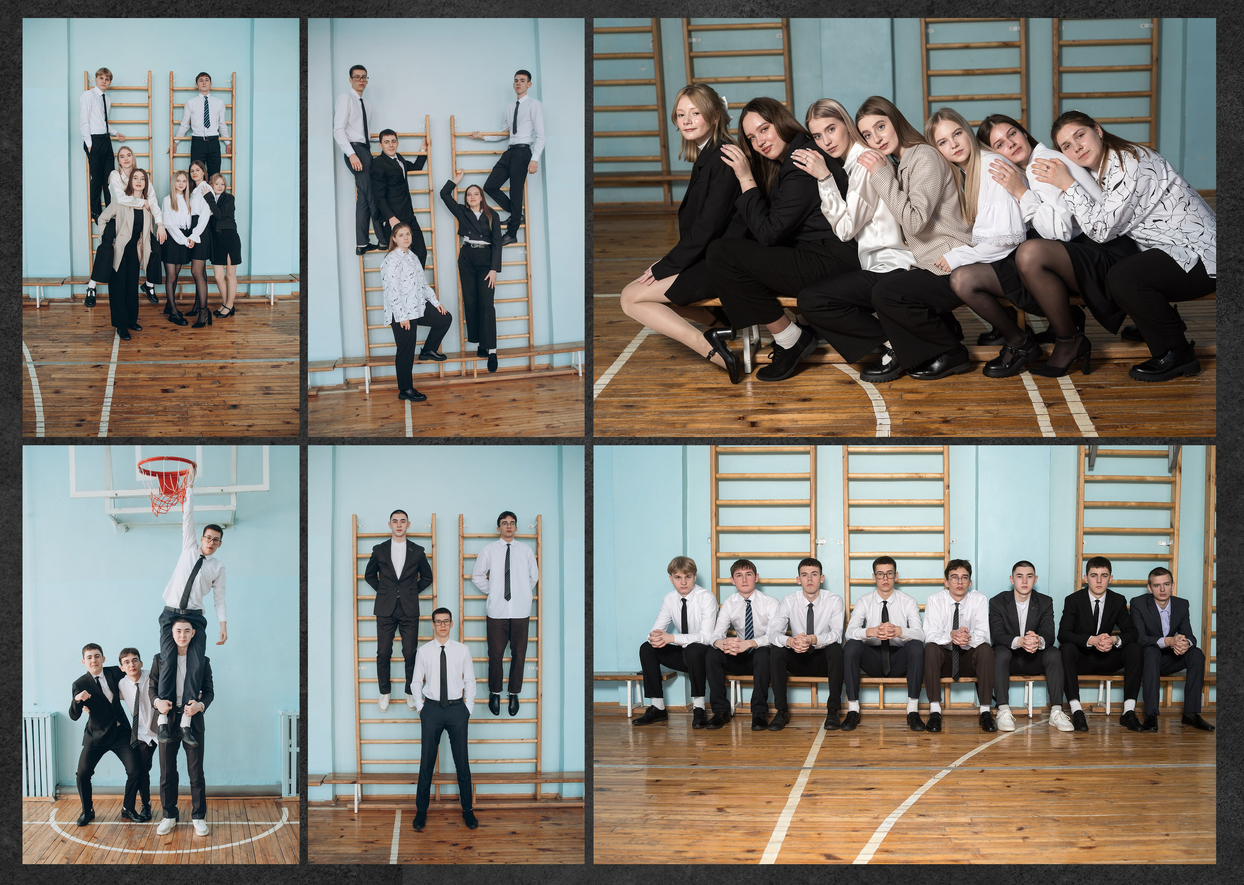 Десятый разворот. Групповые фотографии.