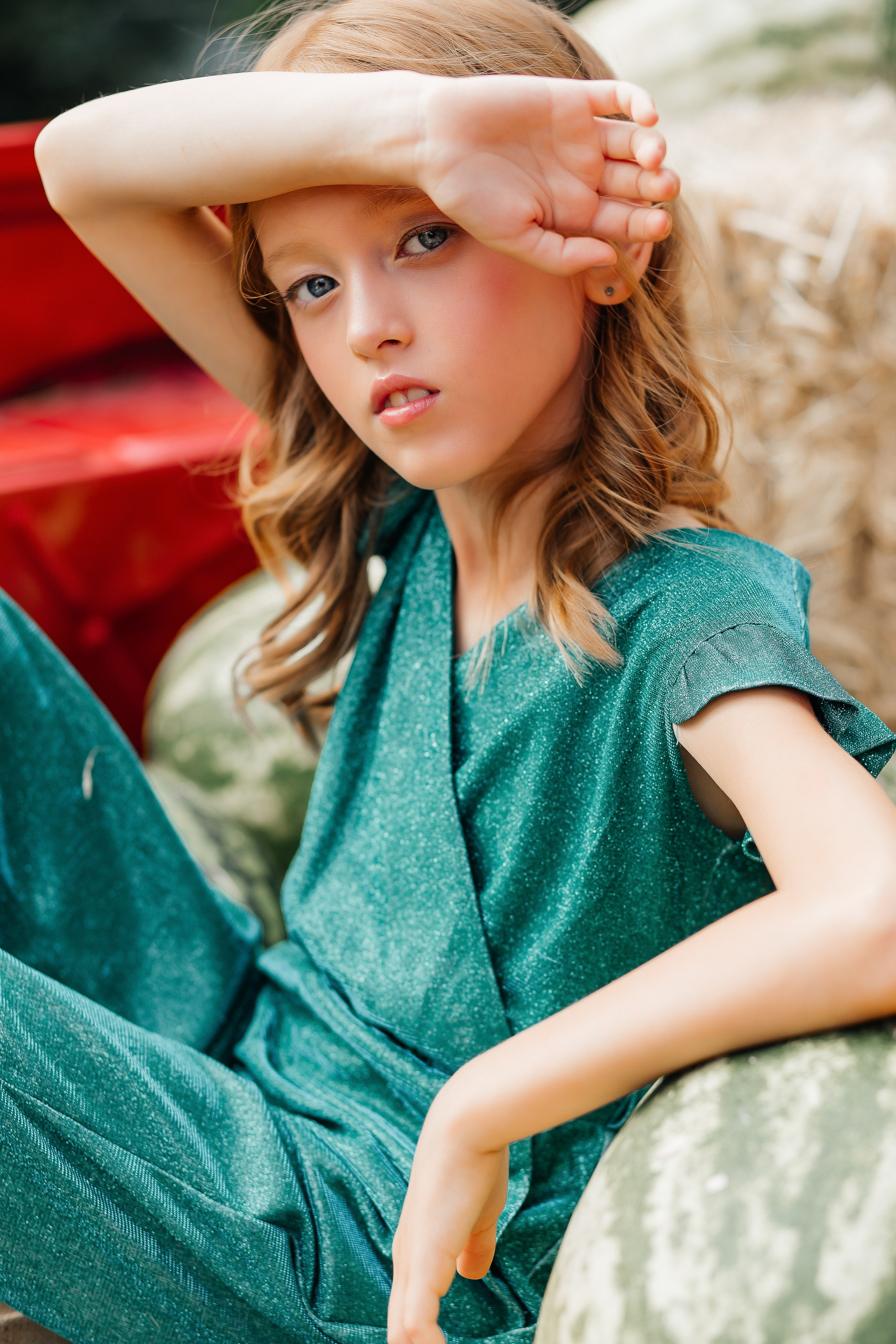 Осенняя детская фотосессия с арбузами. Фотограф в Подольске — Мария Бучнева