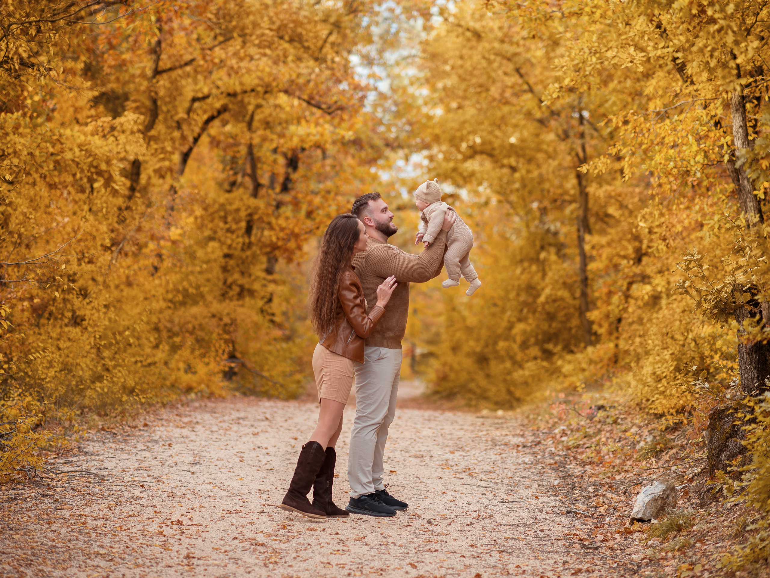 Красочные осенние семейные фотосессии