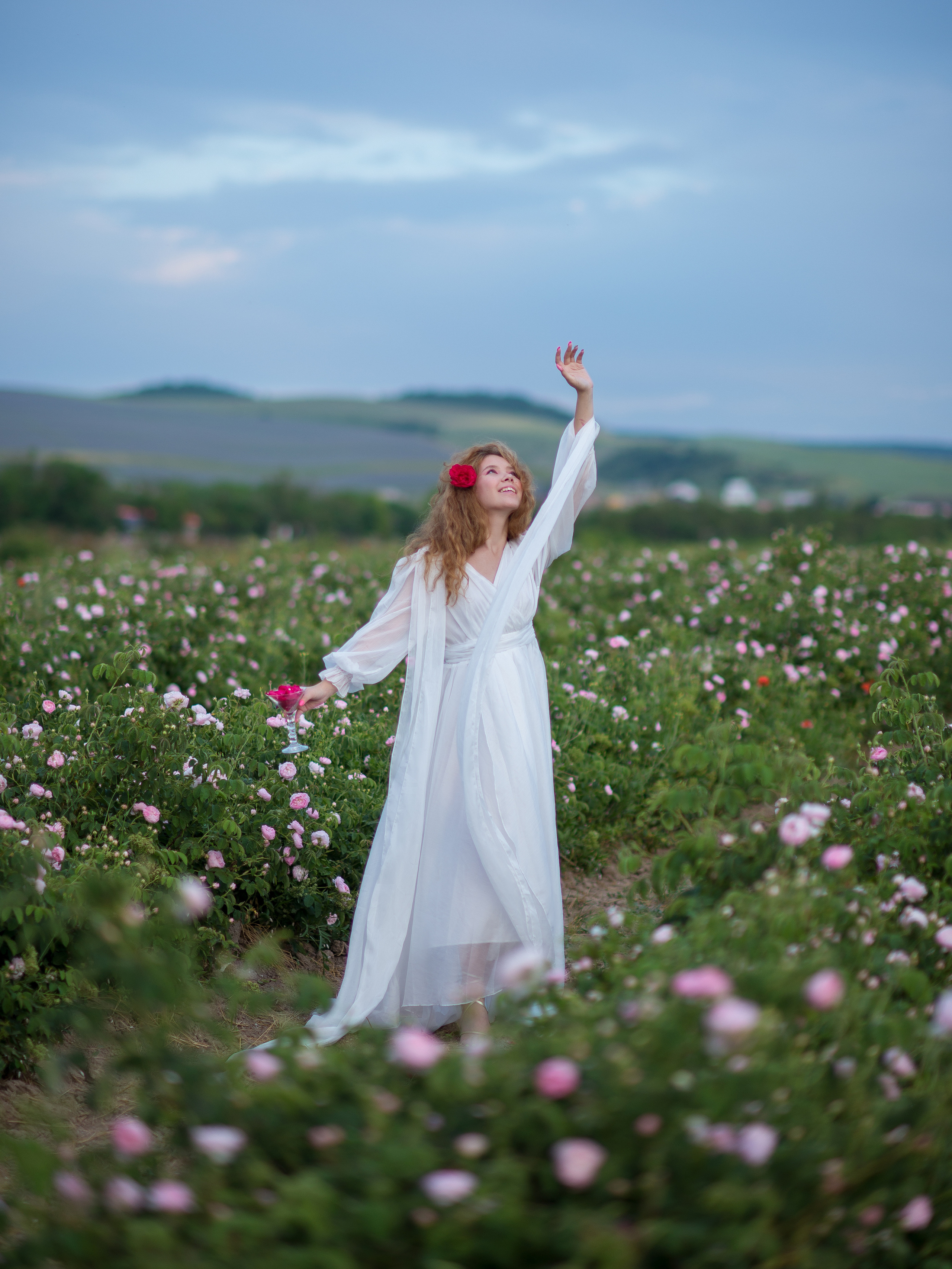 Фотосессия "все включено" на розовых полях Крыма