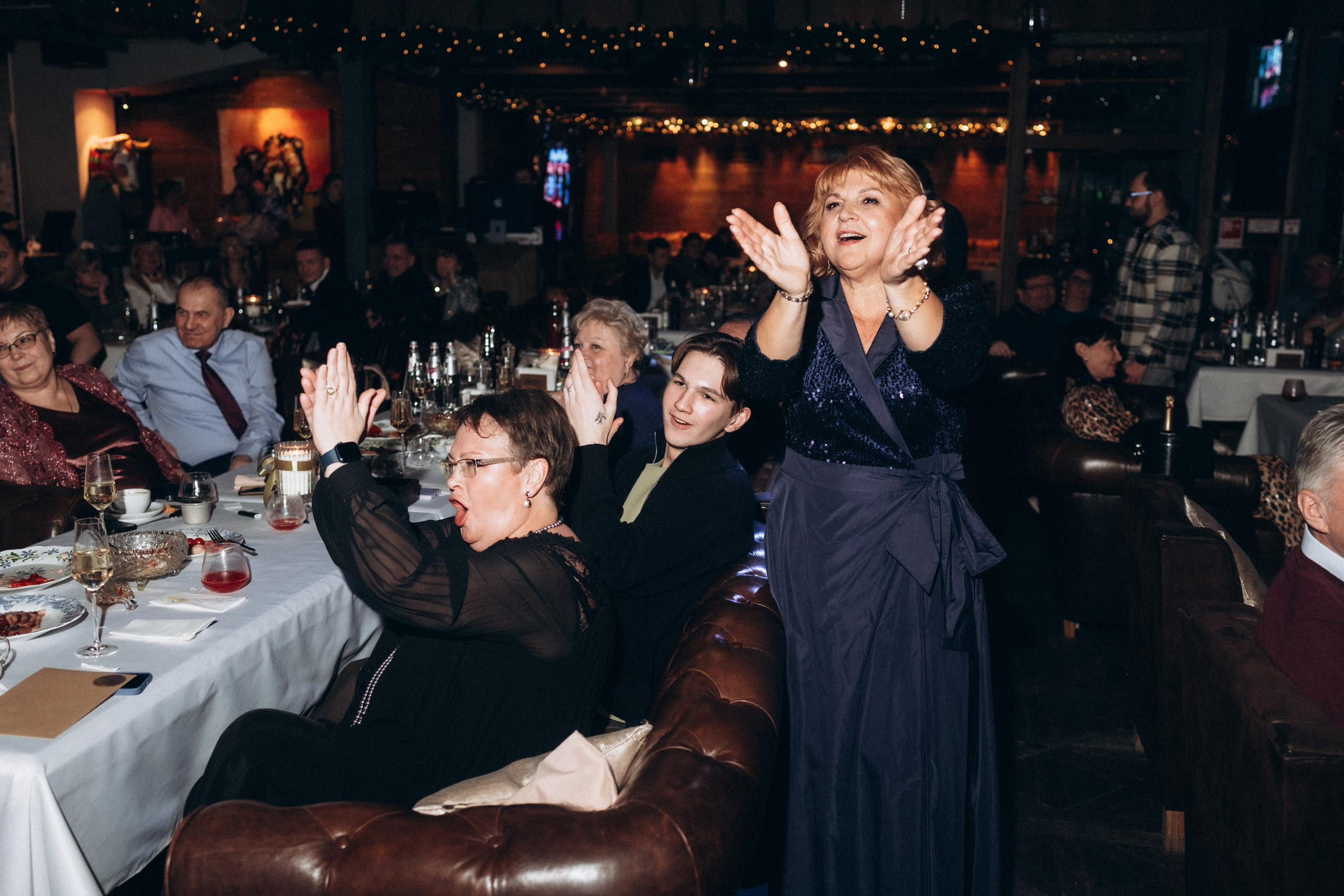 Новогодний корпоратив ресторан Рибай. Фотограф Артем Бросов в Санкт-Петербурге и Дубае