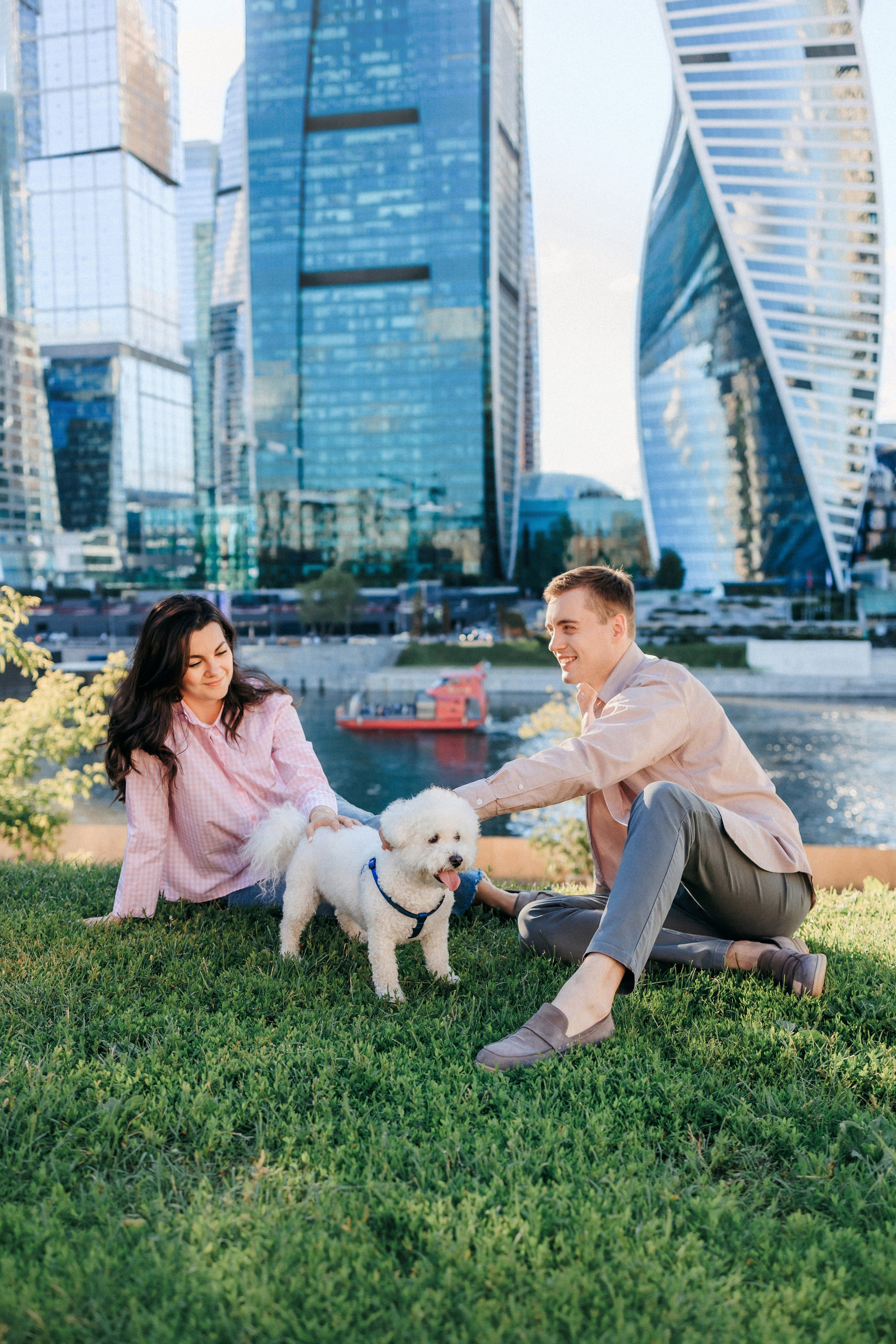 Марина, Данил и Бруно. Фотограф-анималист Елена Радченко, Москва